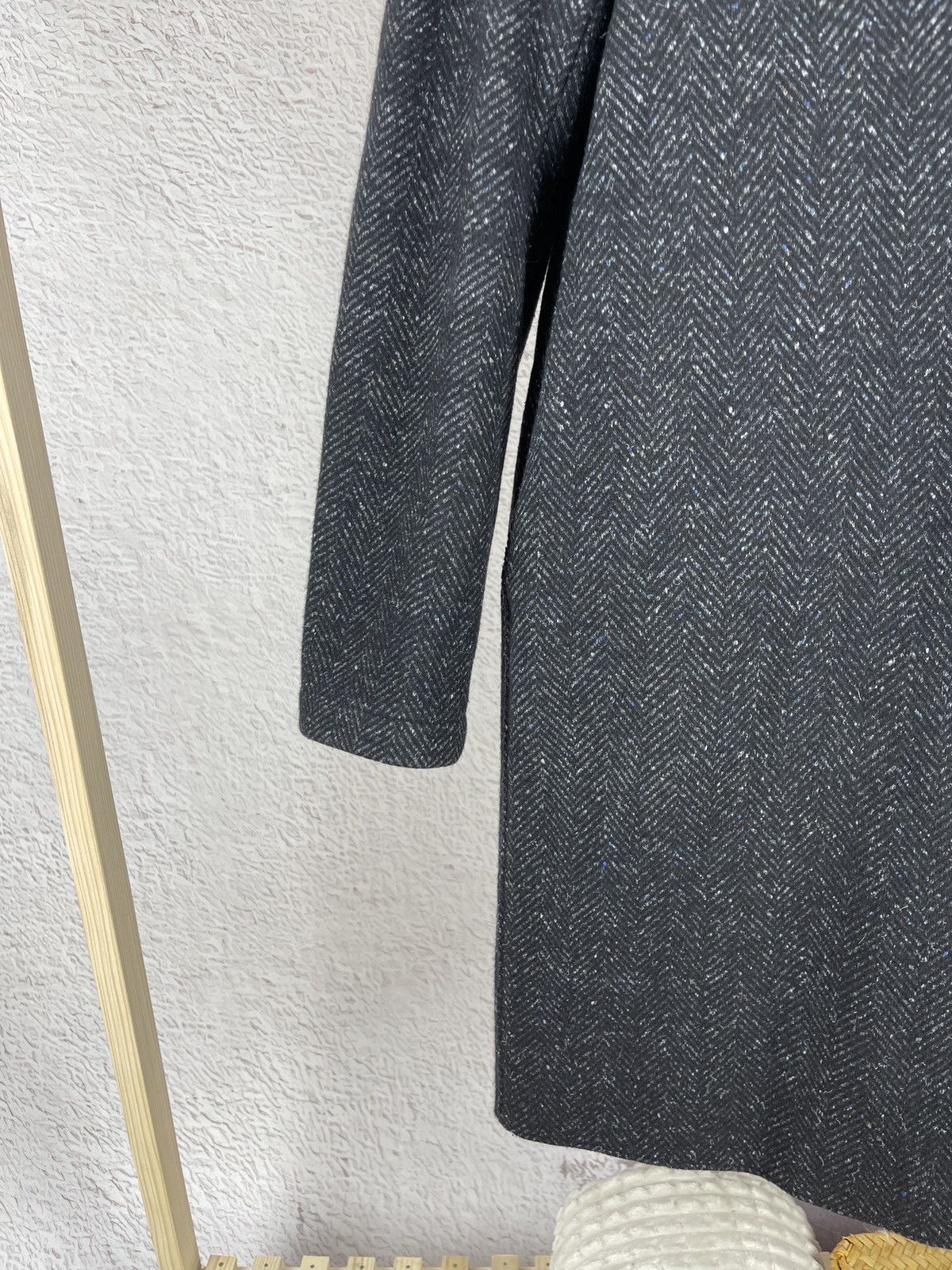 Harris Wharf London Harris Wharf London black dot wool coat single breasted Size M / US 6-8 / IT 42-44 - 6 Thumbnail