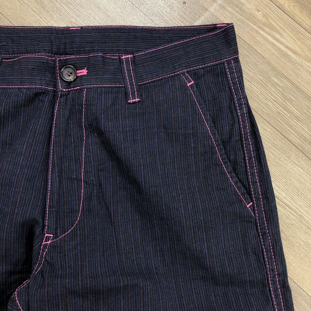 Junya Watanabe AD2005 Comme des garcons Homme CDG Striped Pants Size US 31 - 6 Thumbnail