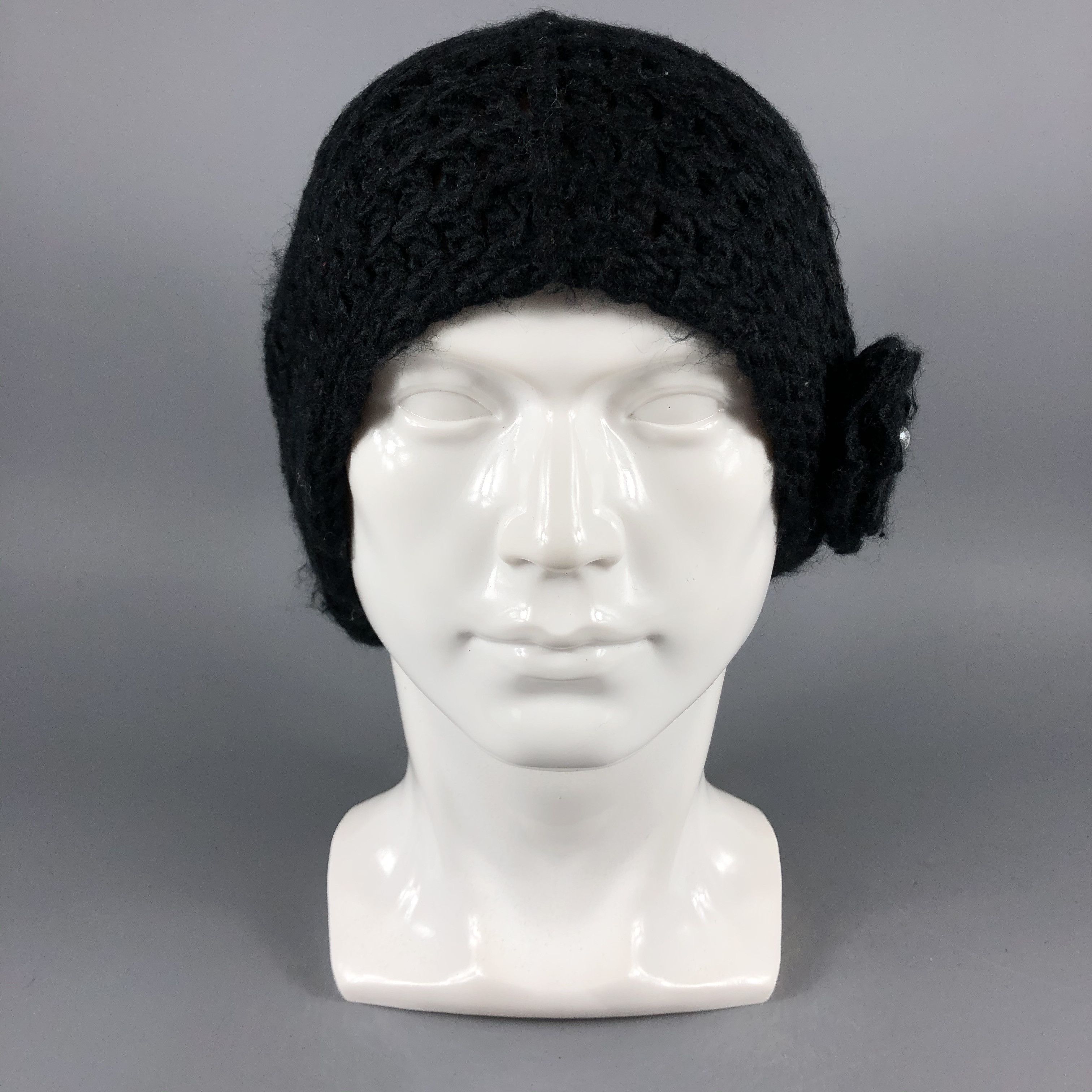 Japanese Brand × Vintage Womens Japanese Brand Black Beanie Snow Hat Snow Cap -D1071 Size ONE SIZE - 2 Thumbnail