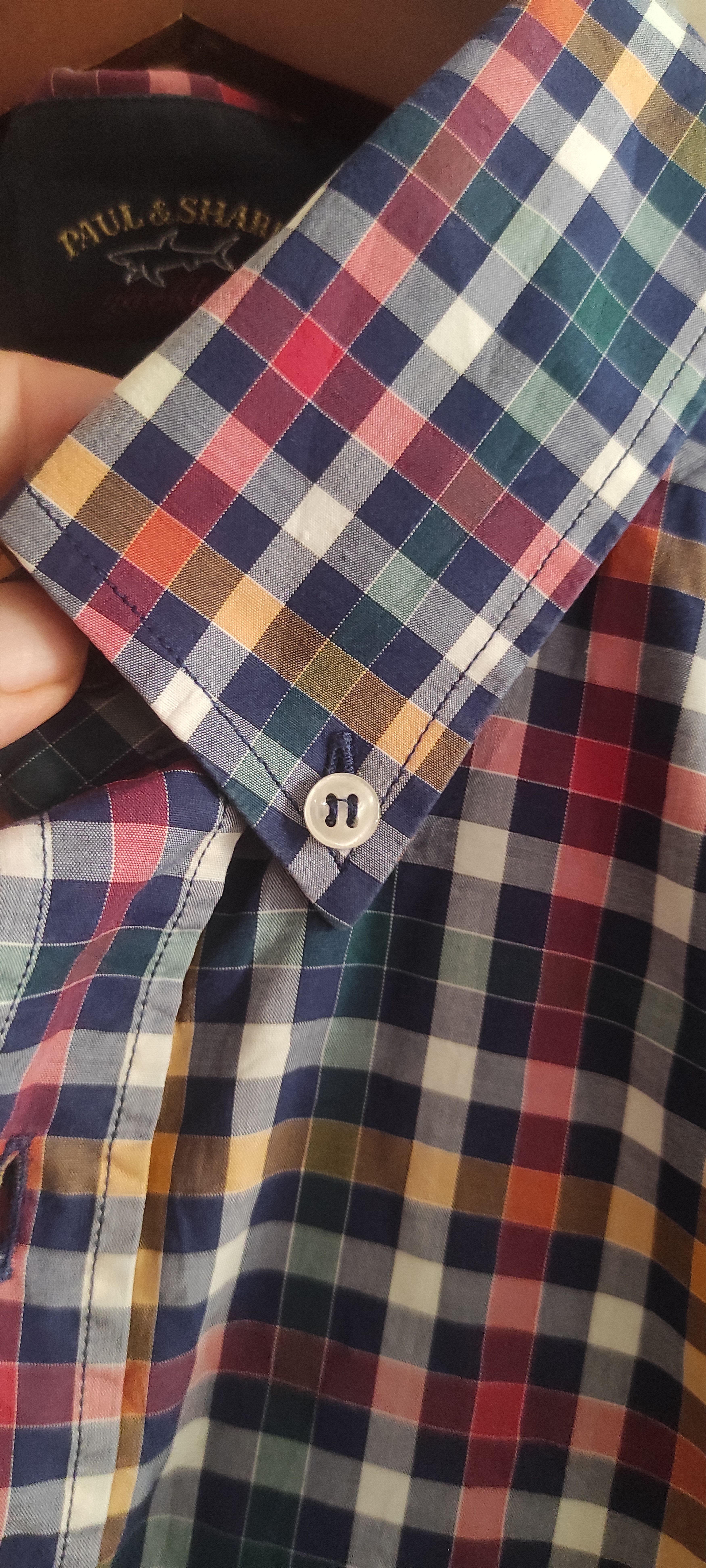 Paul & Shark Paul & Shark Yachting Shirt Button Down Multi Striped Cotton Size US XL / EU 56 / 4 - 11 Thumbnail