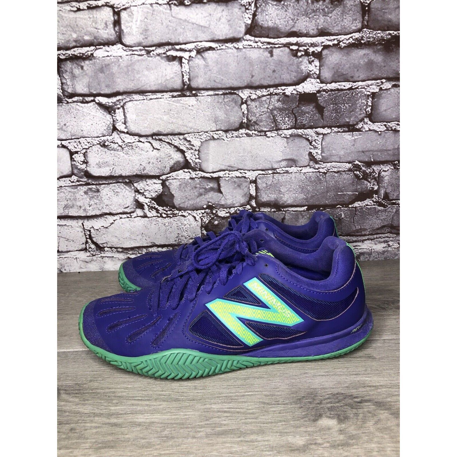 New Balance New Balance WC60PT1 60 Purple Green Lace Up Running Shoes Wo Size US 10 / IT 40 - 10 Thumbnail