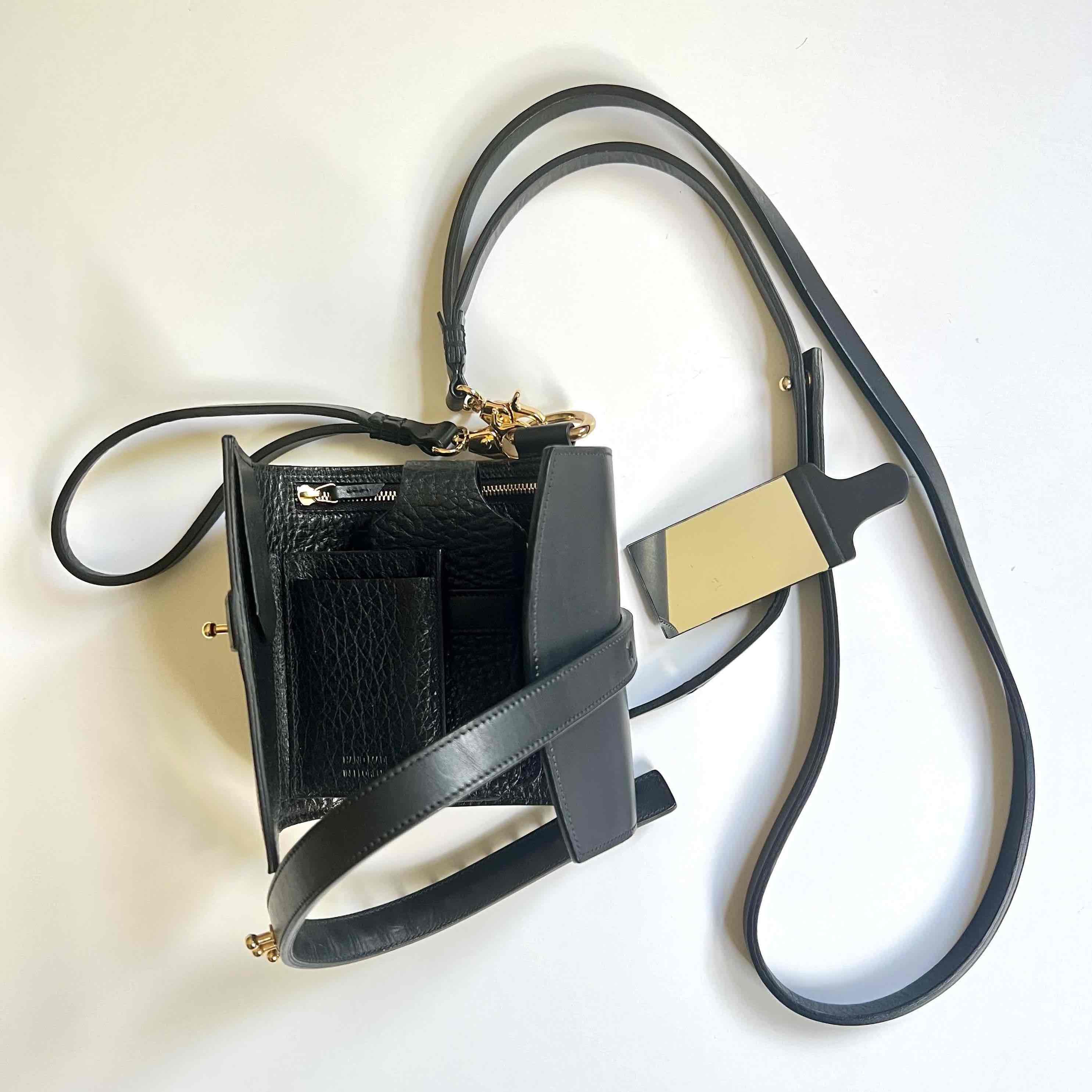 Other Loes Vrij Glorious Gun Black Gold Leather Bag Size ONE SIZE - 5 Thumbnail