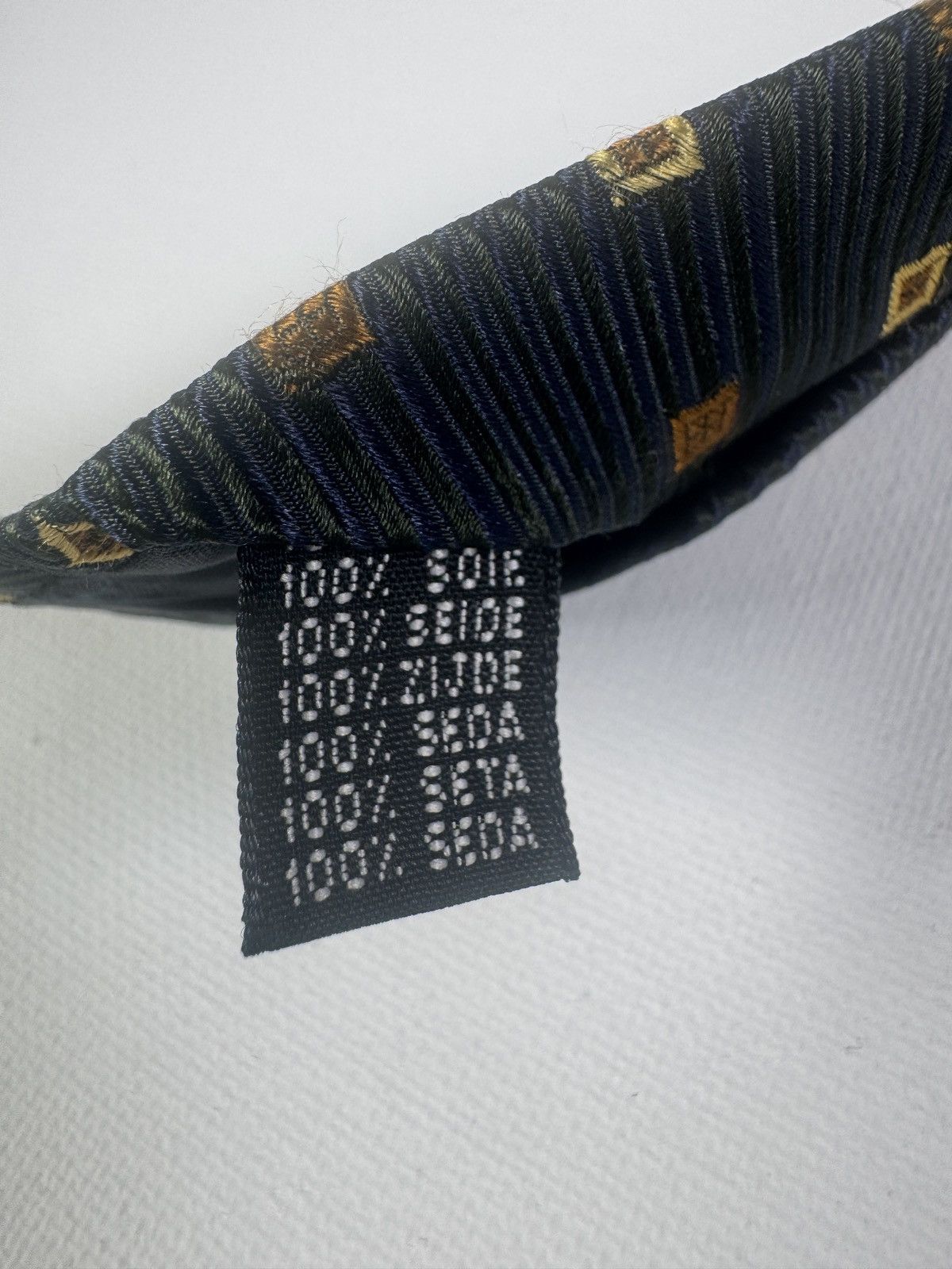 Pal Zileri Pal Zileri Blue, Green And orange Yellow Tie Made In Italy Size ONE SIZE - 5 Thumbnail
