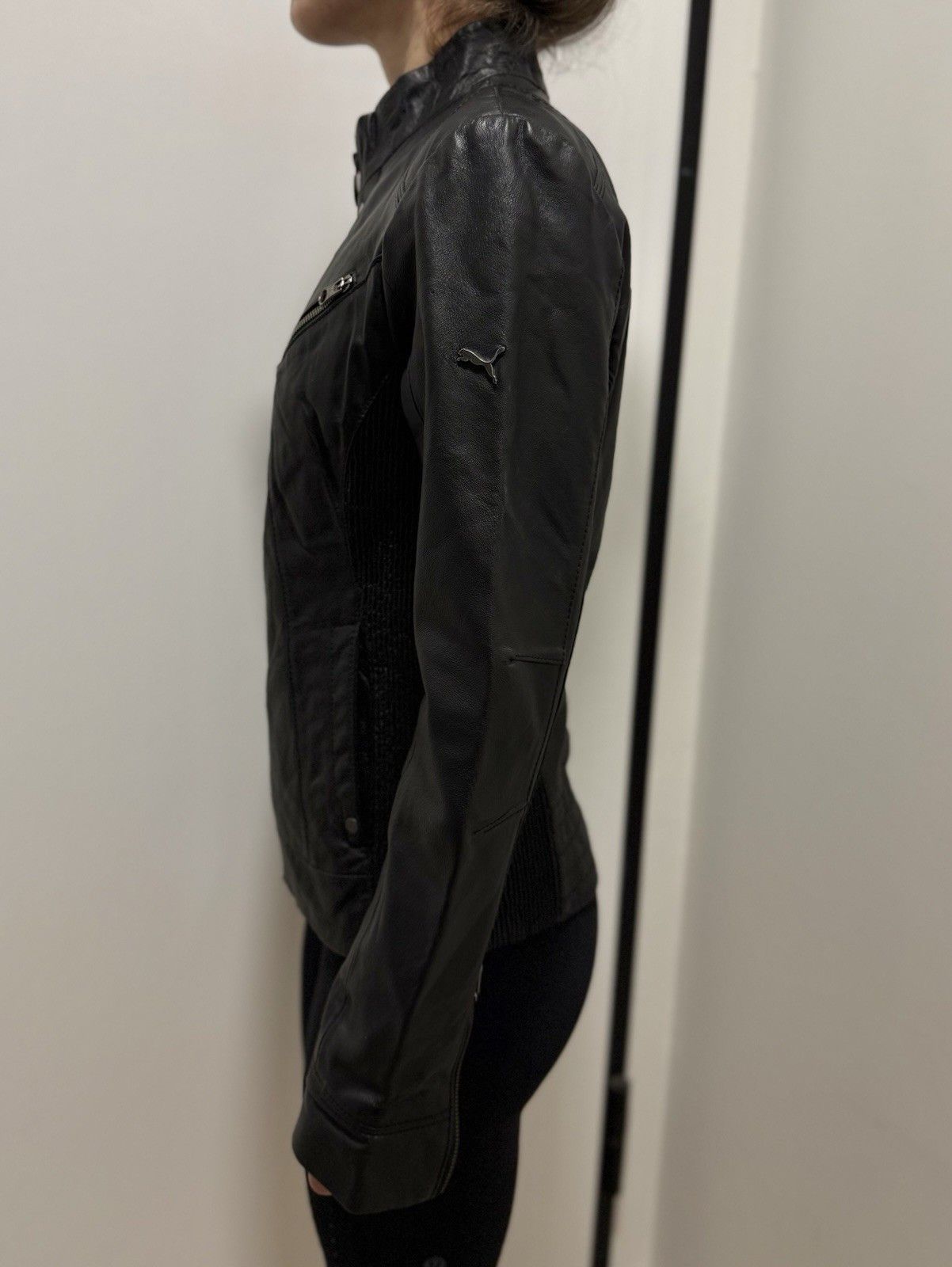 Ferrari × Puma DDP Puma Ferrari Leather Jacket Womens Biker Racing F1 Moto Size S / US 4 / IT 40 - 6 Thumbnail