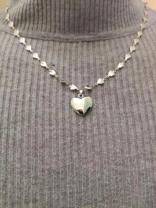 VIBE Heart Punk Necklace Chain Choker Size ONE SIZE - 2 Thumbnail
