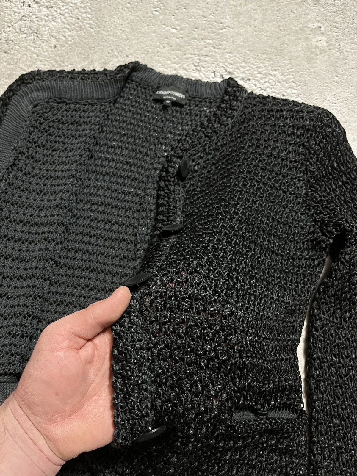 Emporio Armani × Giorgio Armani Woman’s Emporio Armani Knit Blazer Cardigan Size S / US 4 / IT 40 - 11 Thumbnail