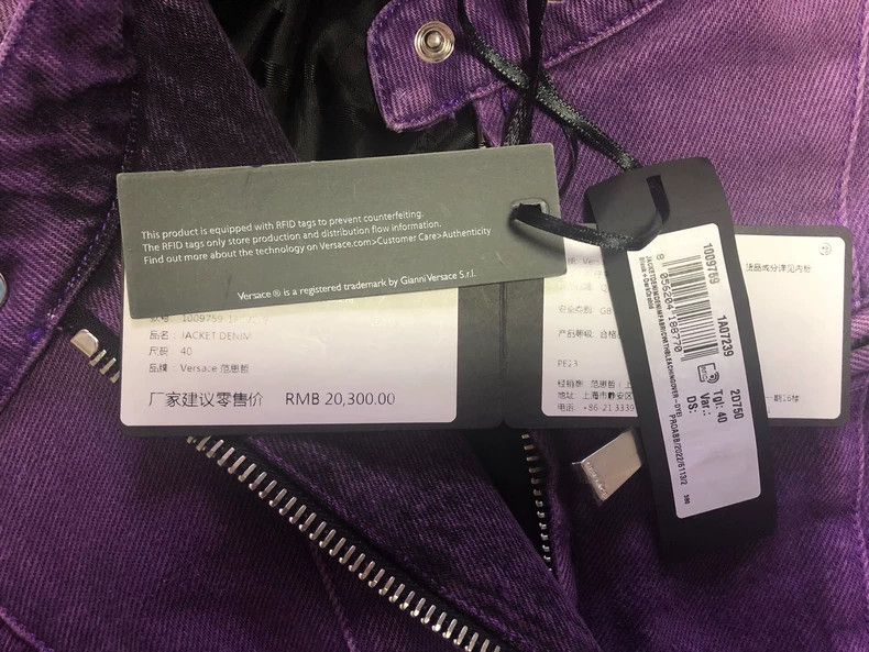 Versace Versace Purple denim jacket Size M / US 6-8 / IT 42-44 - 7 Thumbnail