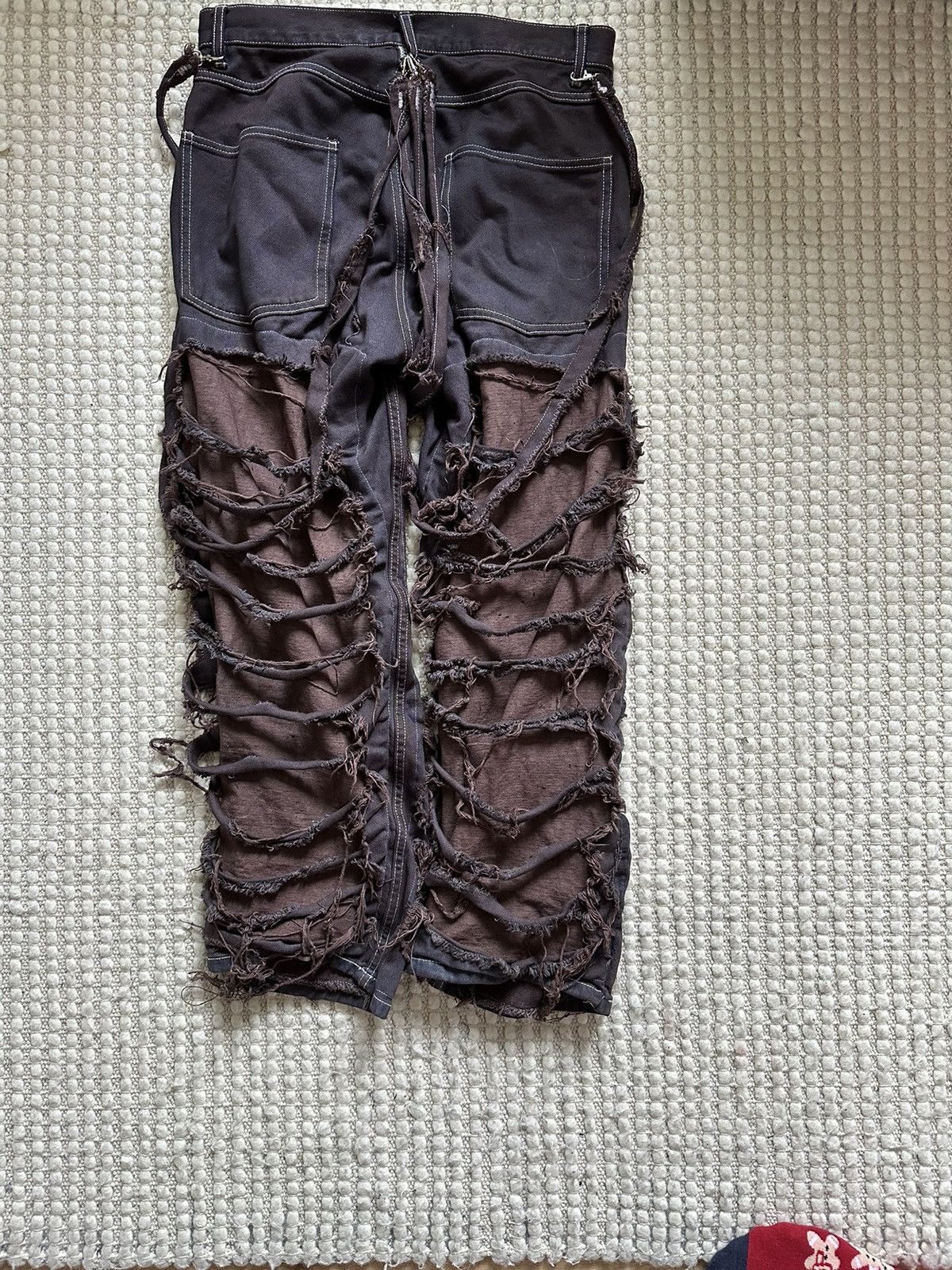 Other Upcycled distressed Denim Size US 31 - 6 Thumbnail