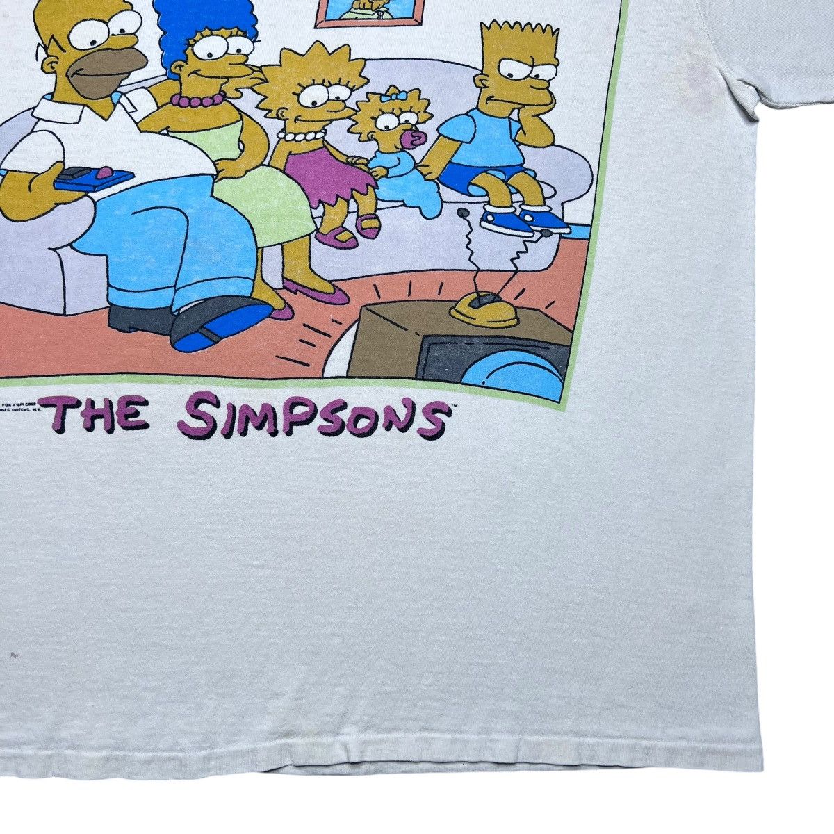 Changes × The Simpsons × Vintage 1989 The Simpsons Family Bonding Cartoon Graphic Changes Tee Size US L / EU 52-54 / 3 - 9 Thumbnail