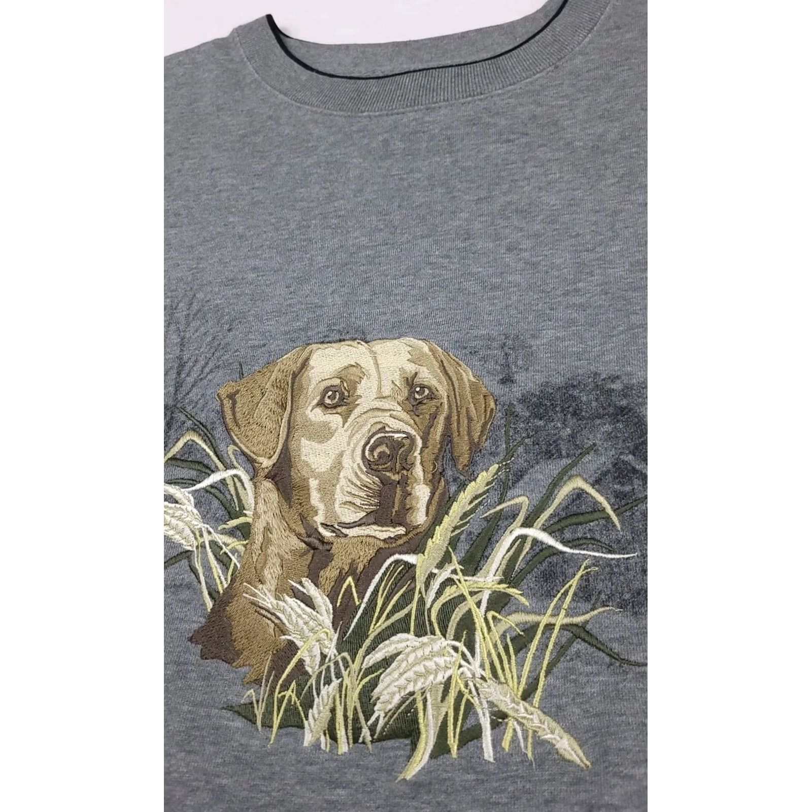 Croft & Barrow Vintage Gold Retriever Y2k Sweatshirt Outdoor Wildlife Hunting Gear Mens L Crewneck Size US L / EU 52-54 / 3 - 3 Thumbnail