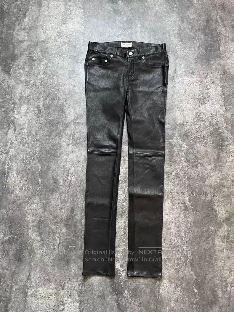 Saint Laurent Paris Saint Laurent Paris size F38 Basic Leather Pants Size US 26 / EU 42 - 1 Thumbnail