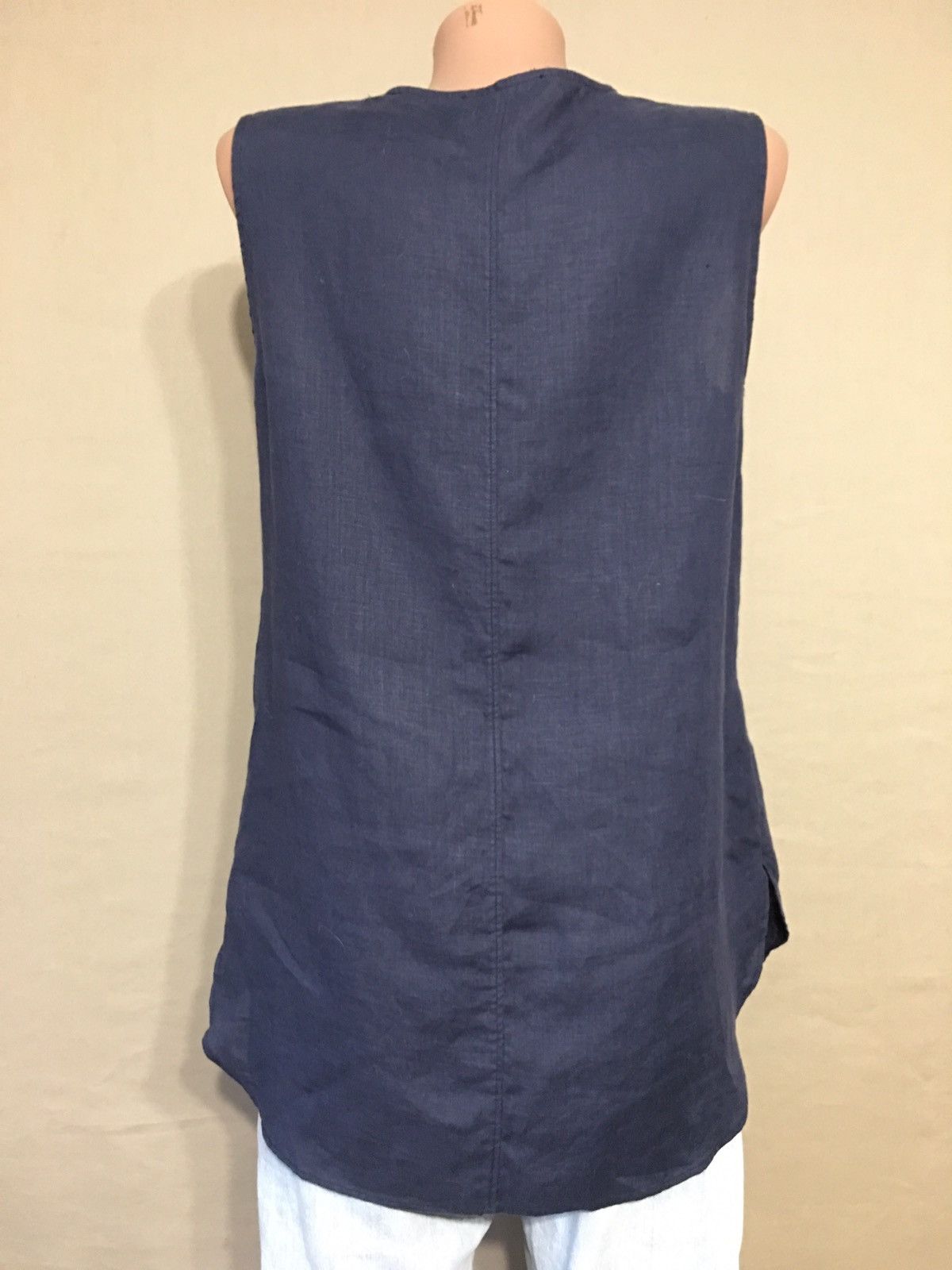 Other ROSSO35 Genova Linen Blouse Sleeveless Size IT 42 Size M / US 6-8 / IT 42-44 - 5 Thumbnail