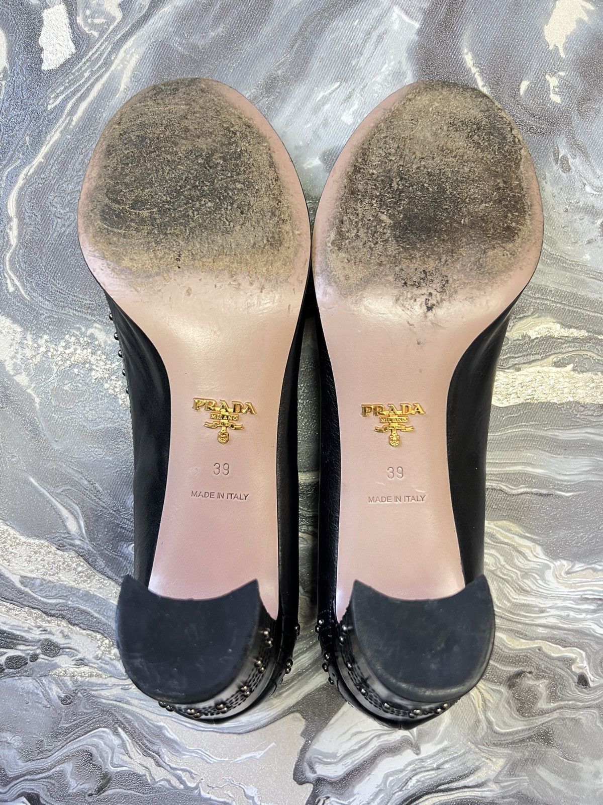 Prada × Vintage Prada leather heels Size US 9 / IT 39 - 3 Thumbnail