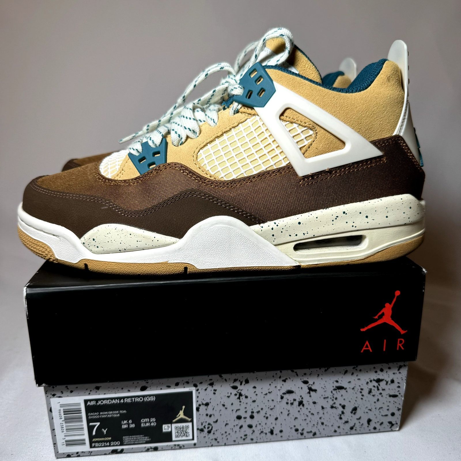 Jordan Brand × Nike Nike Air Jordan 4 Retro GS Cacao Wow Men's Shoes - Size 7 Size US 7 / EU 40 - 8 Thumbnail