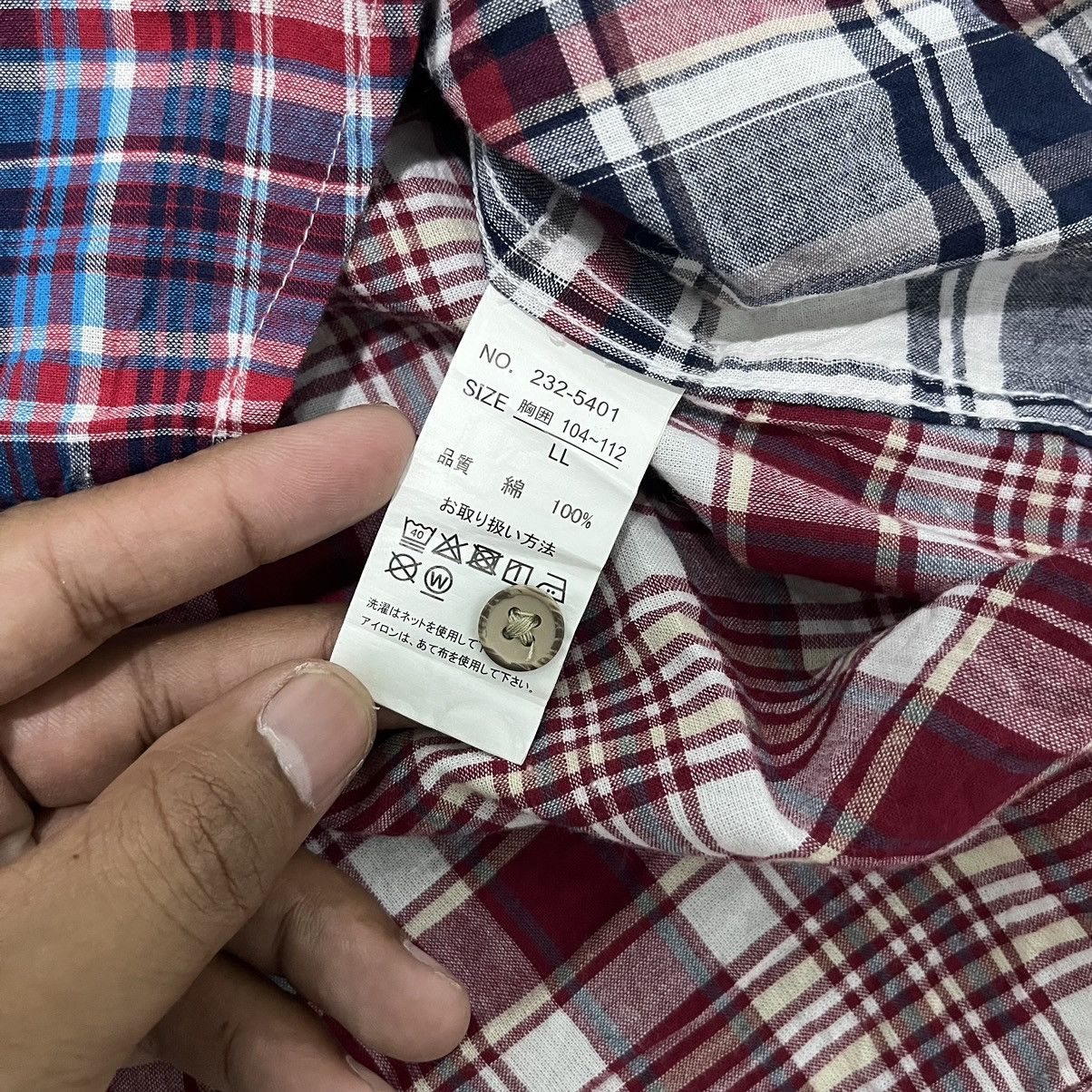 Japanese Brand 🍄Splendid Satisfaction Short Madras Check Multi Panel Size US XL / EU 56 / 4 - 7 Thumbnail
