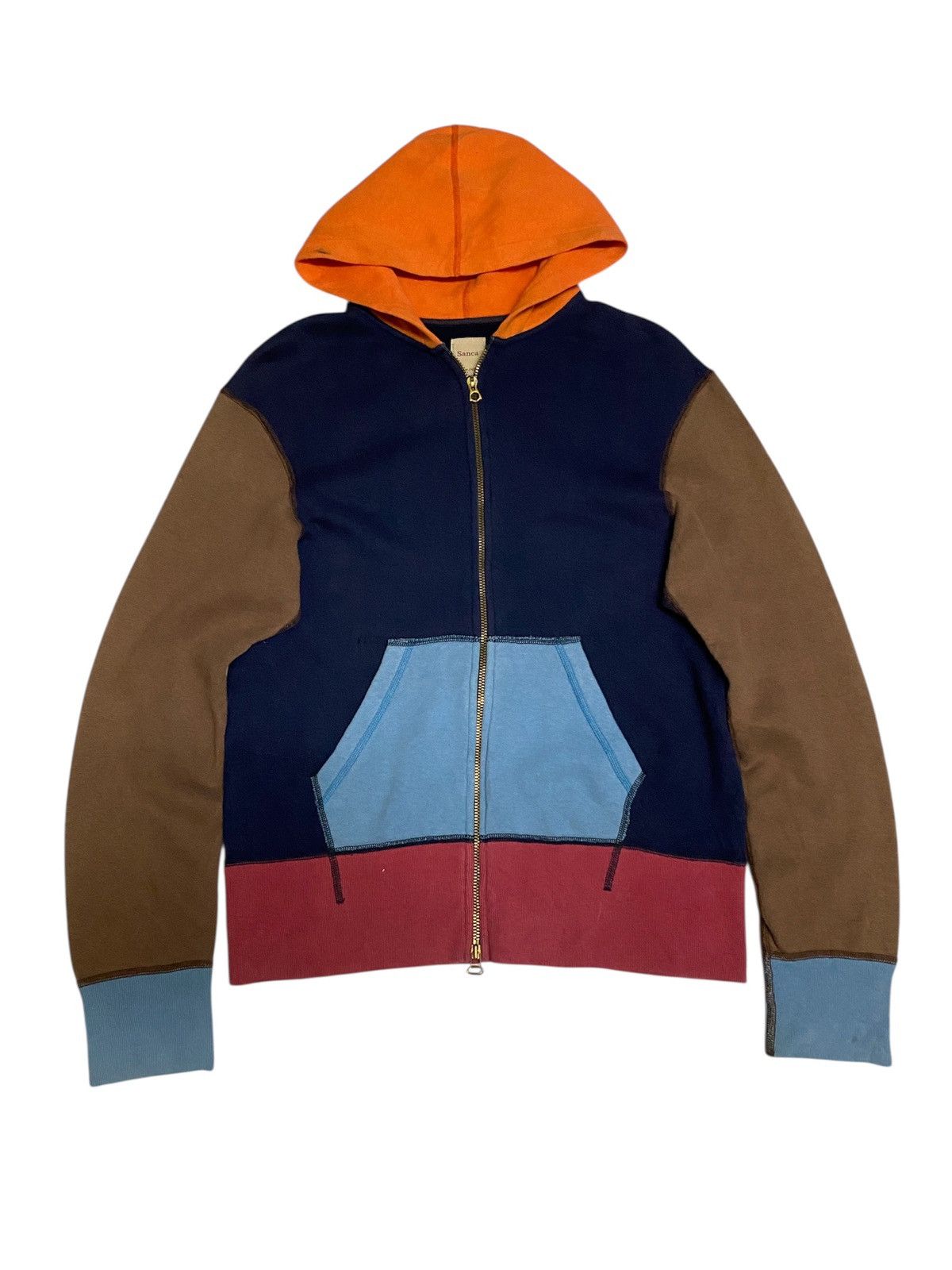Japanese Brand × Sanca Sanca Japan Blok Colour Zipper Hoodie Size US M / EU 48-50 / 2 - 1 Thumbnail