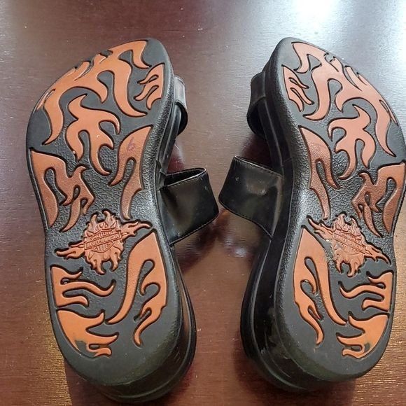 Harley Davidson Harley-Davidson Enchanted Black Sz. 7.5 Platform Sandals Size US 7.5 / IT 37.5 - 7 Thumbnail