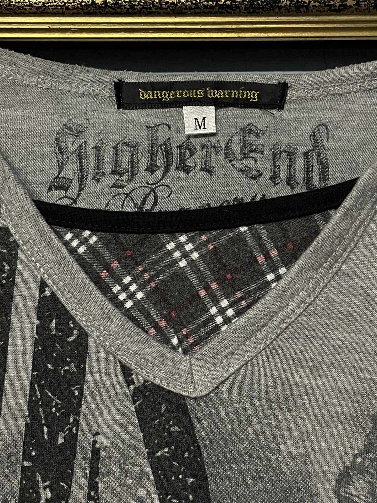 Japanese Brand Vintage Japan Dangerous Warning Stand It Out Punk Longsleeve Size US XS / EU 42 / 0 - 8 Thumbnail