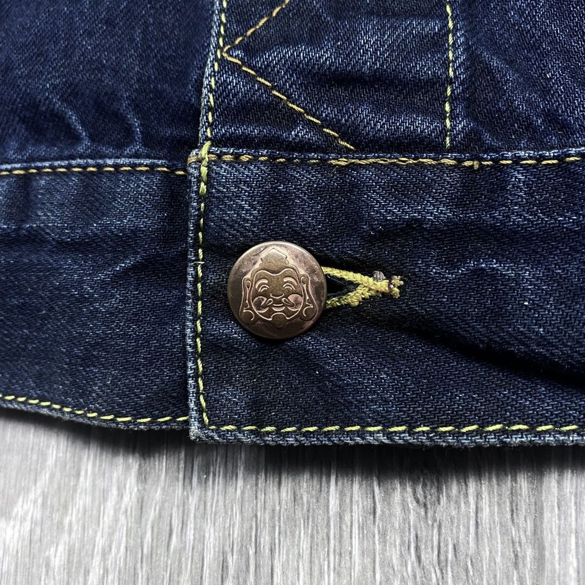 Evisu Evisu Maniacs Embroidered Logo Heritage Denim Jeans Jacket Size L / US 10 / IT 46 - 7 Thumbnail