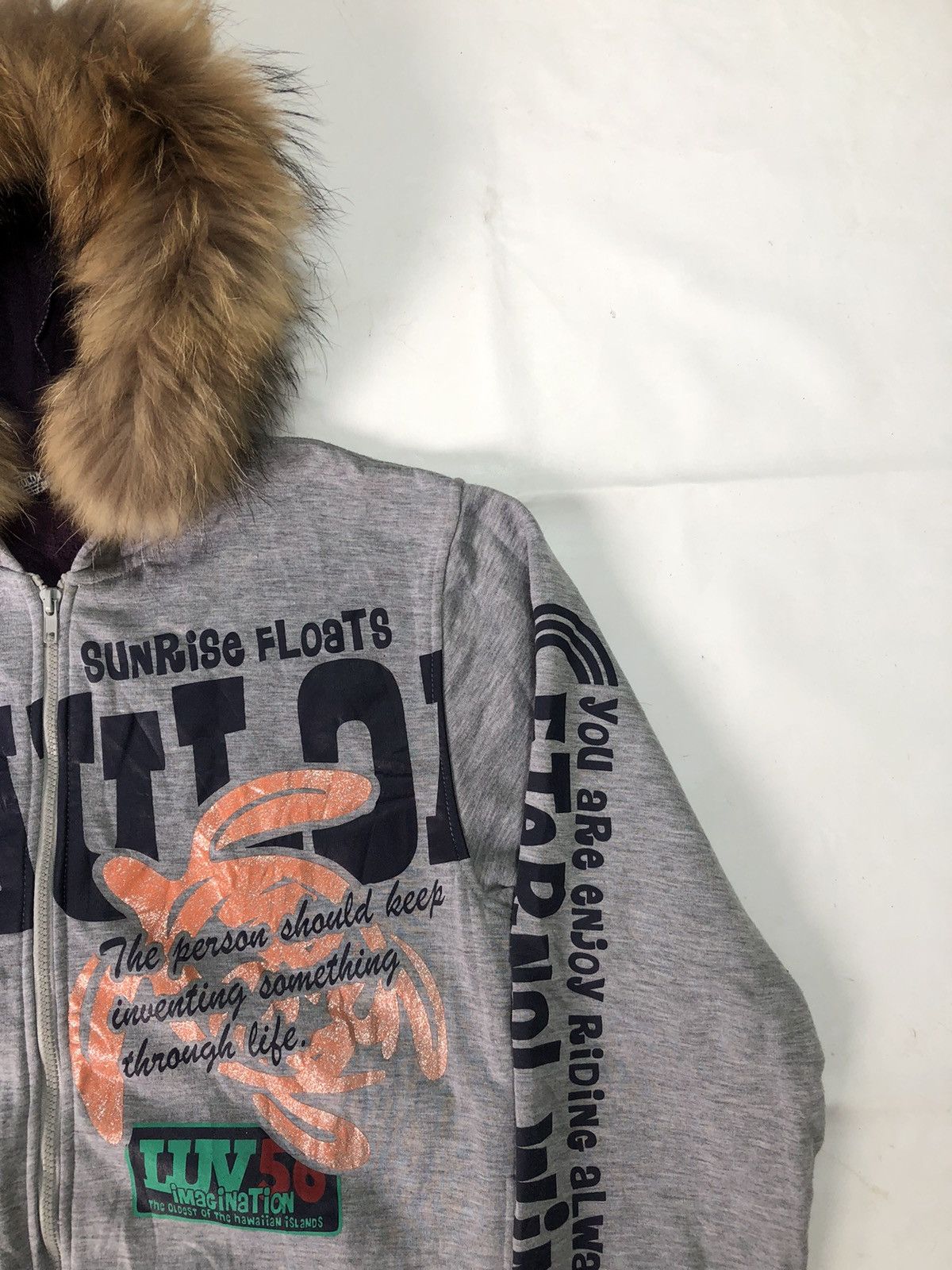 If Six Was Nine Japanese Poem Fur hoodie Zipp Mauloa Ifsix LGB Style Size US L / EU 52-54 / 3 - 4 Thumbnail