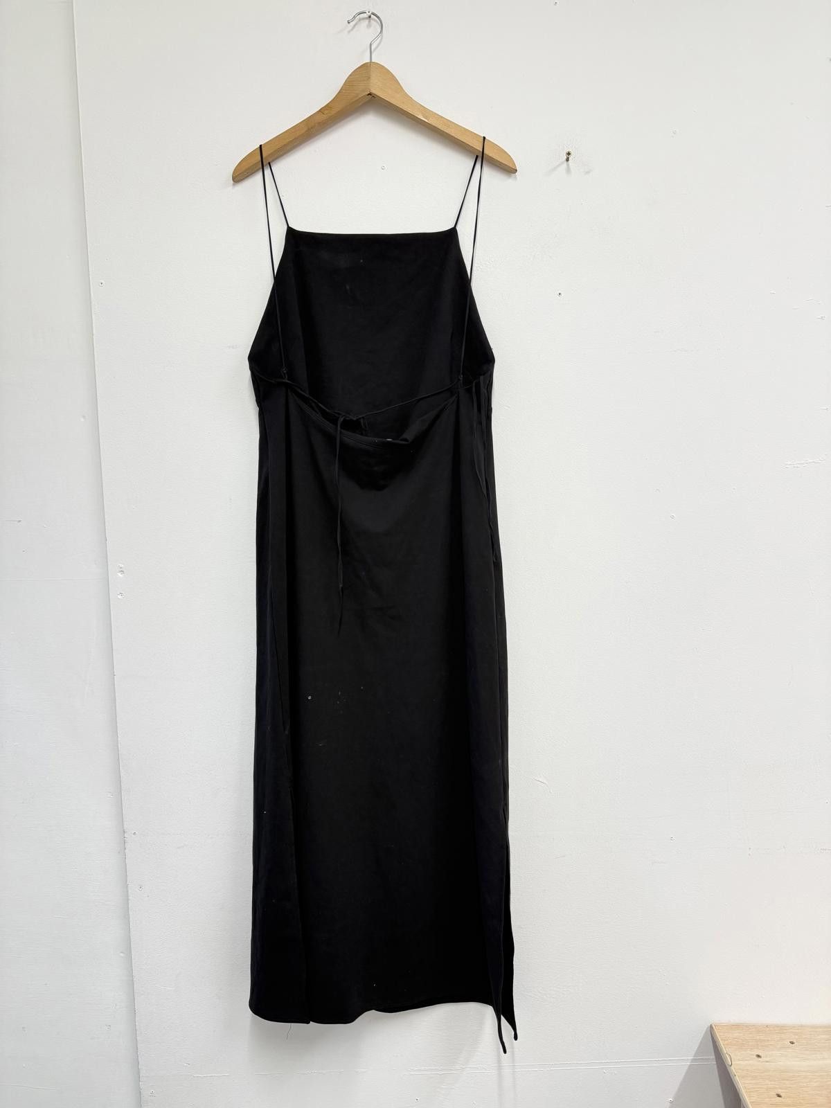 Cos COS Black Slip Dress with Thin Straps Size L Size L / US 10 / IT 46 - 4 Thumbnail