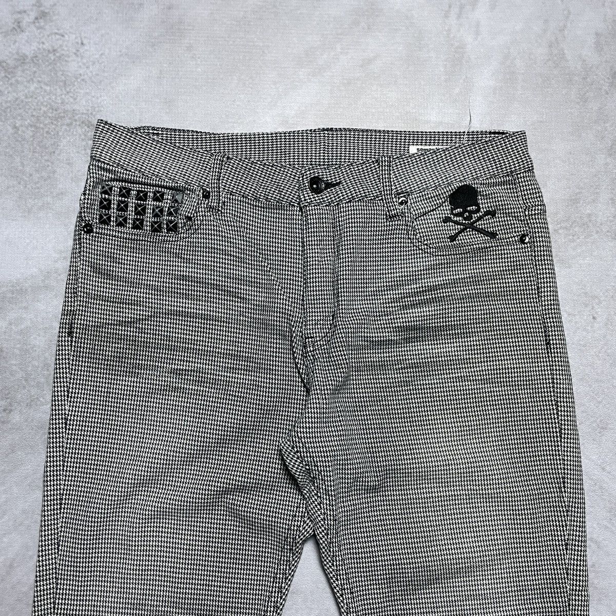 If Six Was Nine 2000’s Semantic Design - Skull Studded Pants Size US 30 / EU 46 - 5 Thumbnail