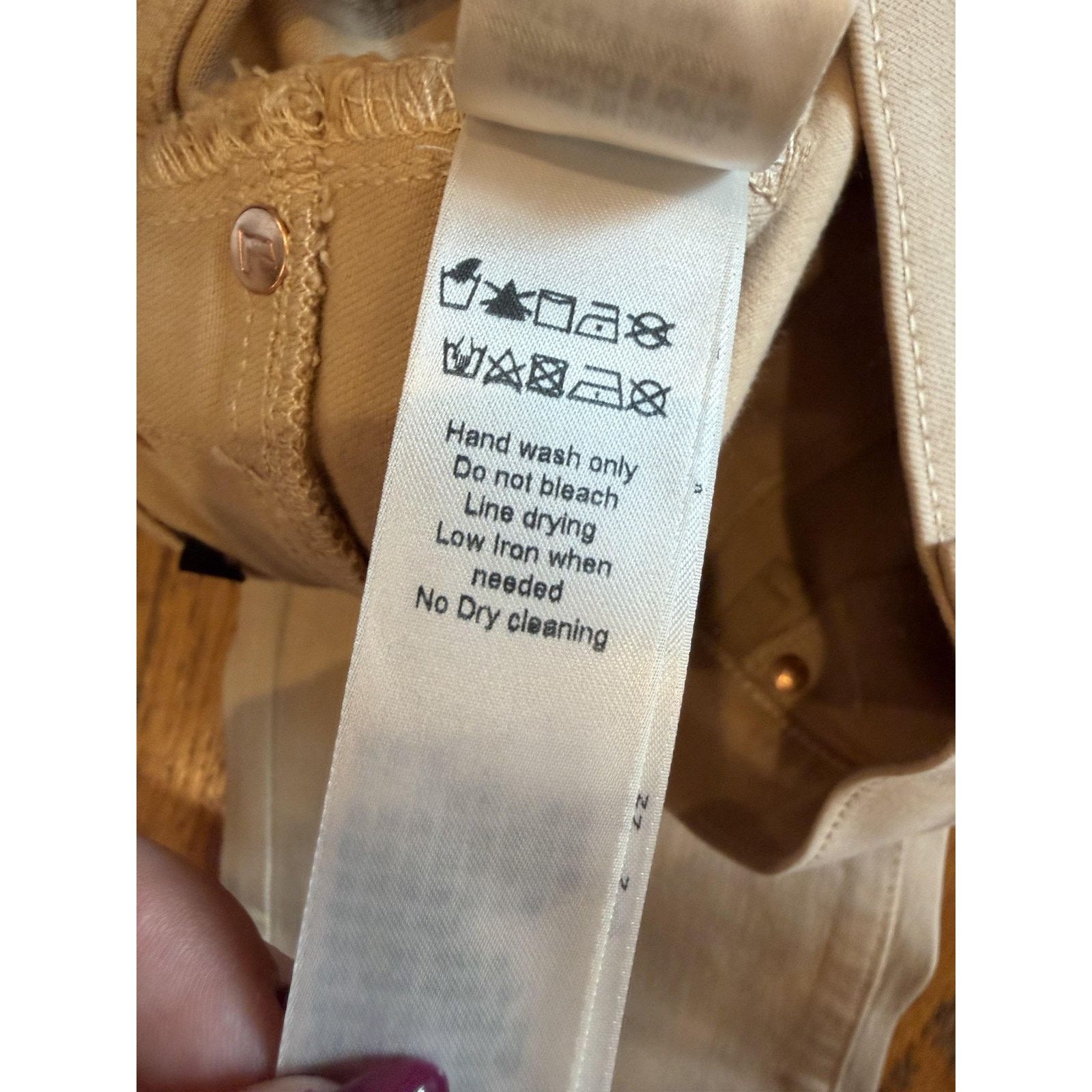 7 For All Mankind 7 For All Mankind Jeans 28 Camel High Waist Slim Kick NWT Size 28" / US 6 / IT 42 - 6 Thumbnail