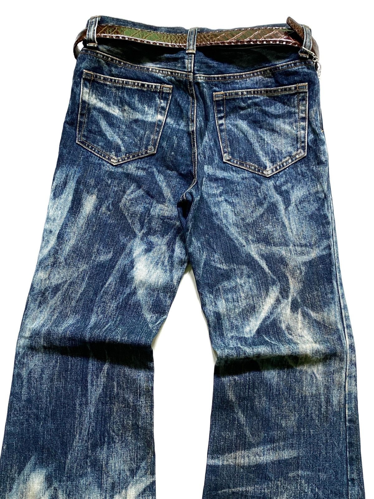 Japanese Brand SICK💰 Uknown made in japan Flare jeans Size US 30 / EU 46 - 6 Thumbnail