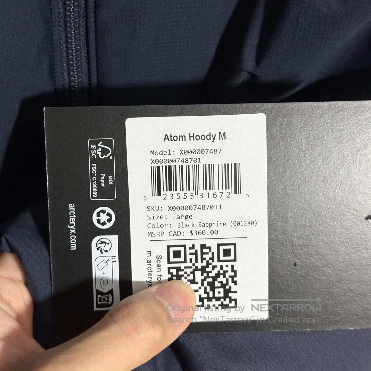Arc'teryx Arcteryx Atom Hoody Hooded Jacket L Size. Size US L / EU 52-54 / 3 - 6 Thumbnail