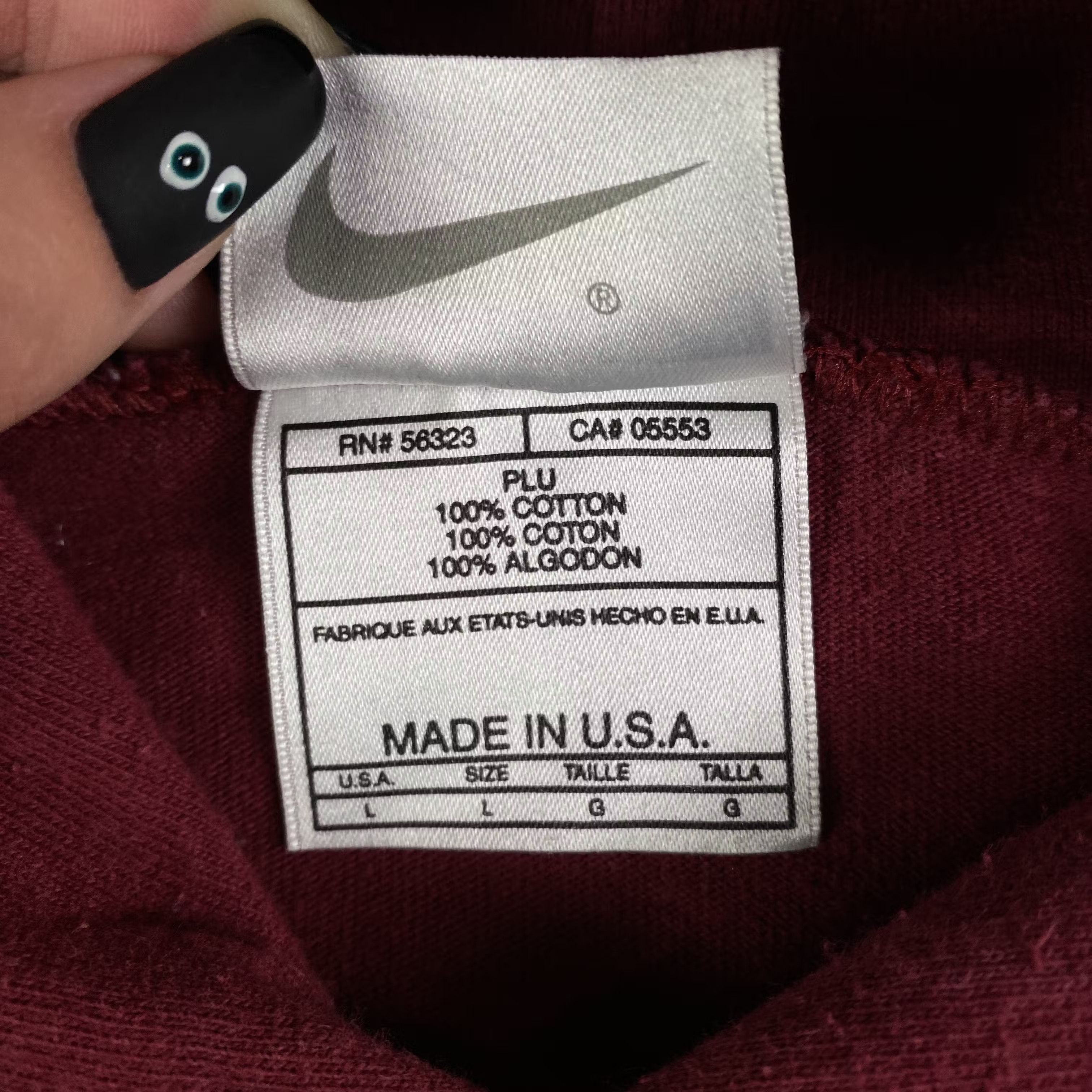 Nike × Vintage Mens Hoodie Nike Vintage Size L Size US L / EU 52-54 / 3 - 7 Thumbnail