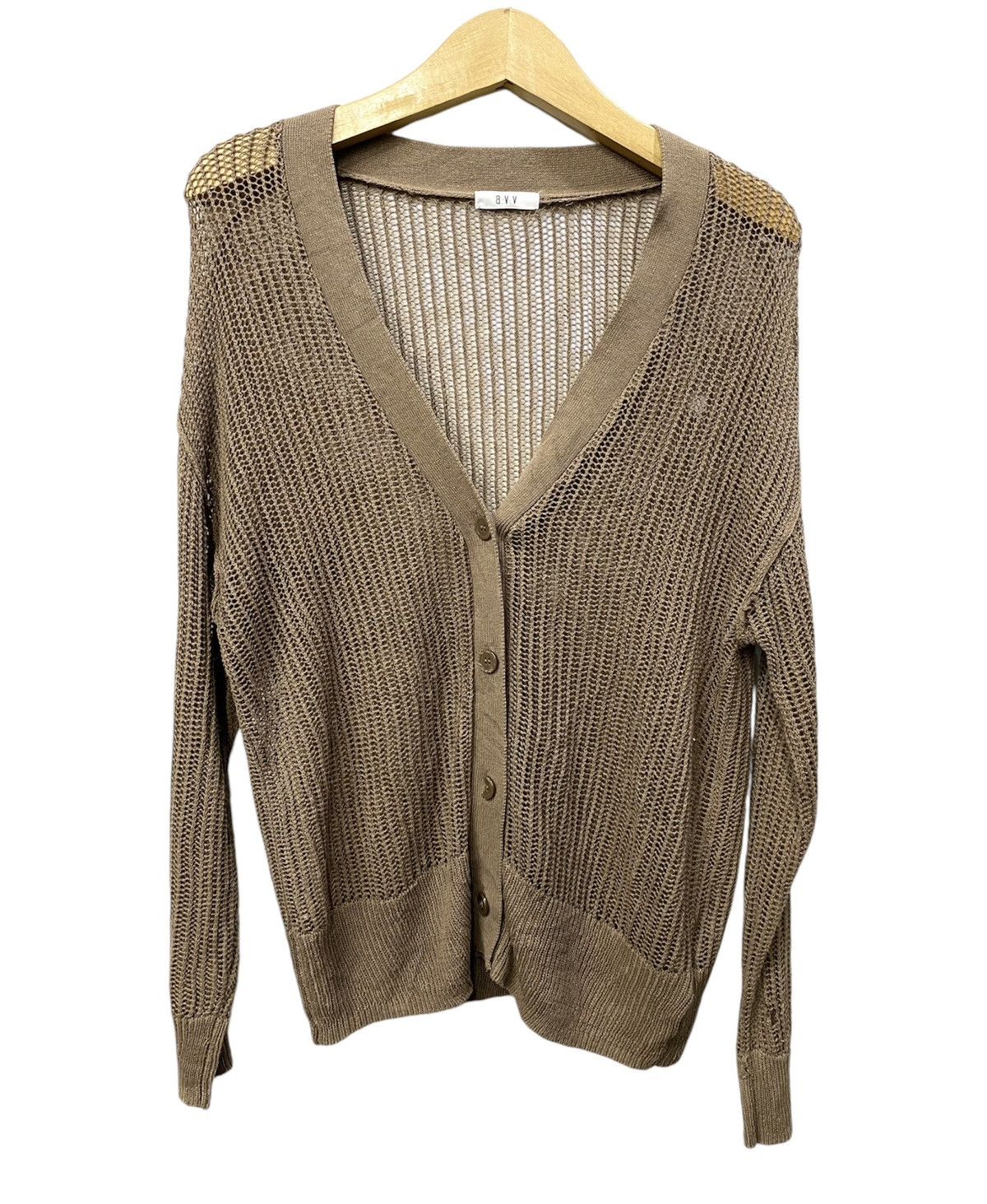 Hysteric Glamour × If Six Was Nine × Japanese Brand open knit cardigan AVV HOMME meshtop fishnet style Size US M / EU 48-50 / 2 - 1 Thumbnail