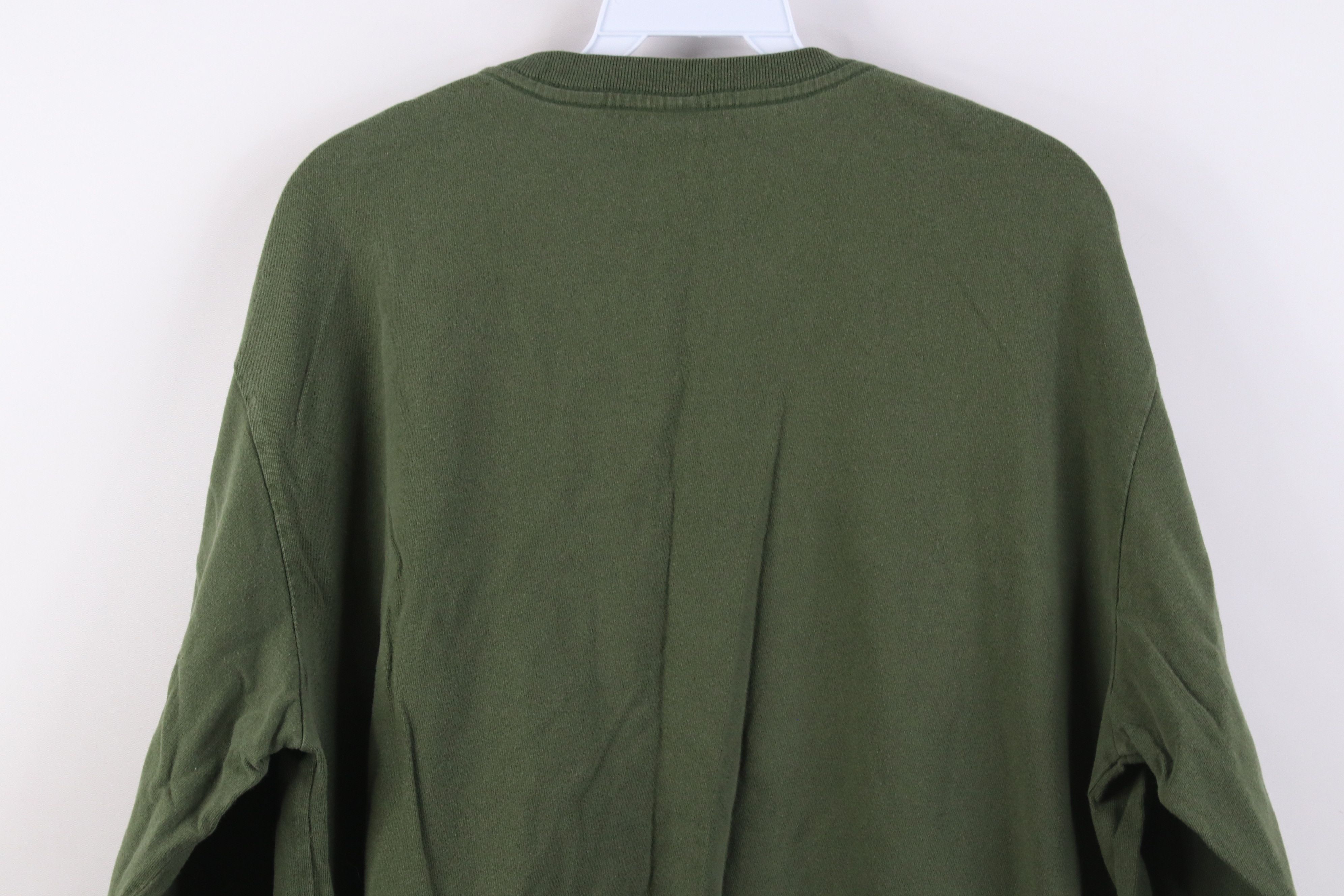 Gap Vintage Y2K 2004 Gap Spell Long Sleeve T-Shirt Green Cotton Size US L / EU 52-54 / 3 - 12 Thumbnail