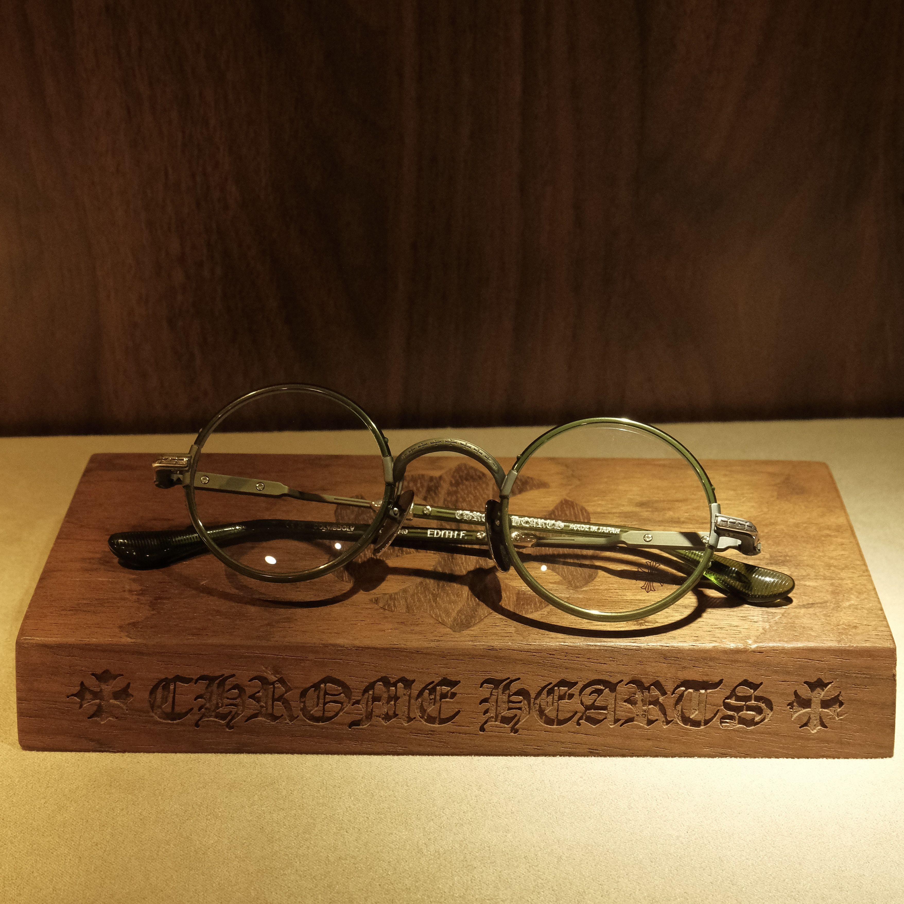 Chrome Hearts CHROME HEARTS EDITH F DARK OLIVE GLASSES Size ONE SIZE - 2 Thumbnail