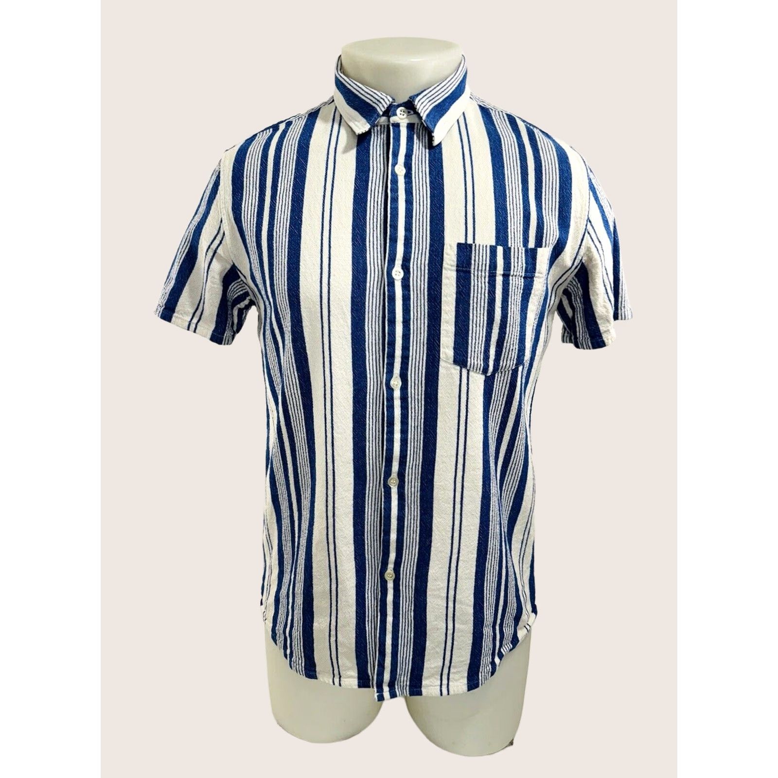 A.P.C. A.P.C. Rue Madame Paris - Mens S / M Striped Shirt Size US S / EU 44-46 / 1 - 1 Thumbnail