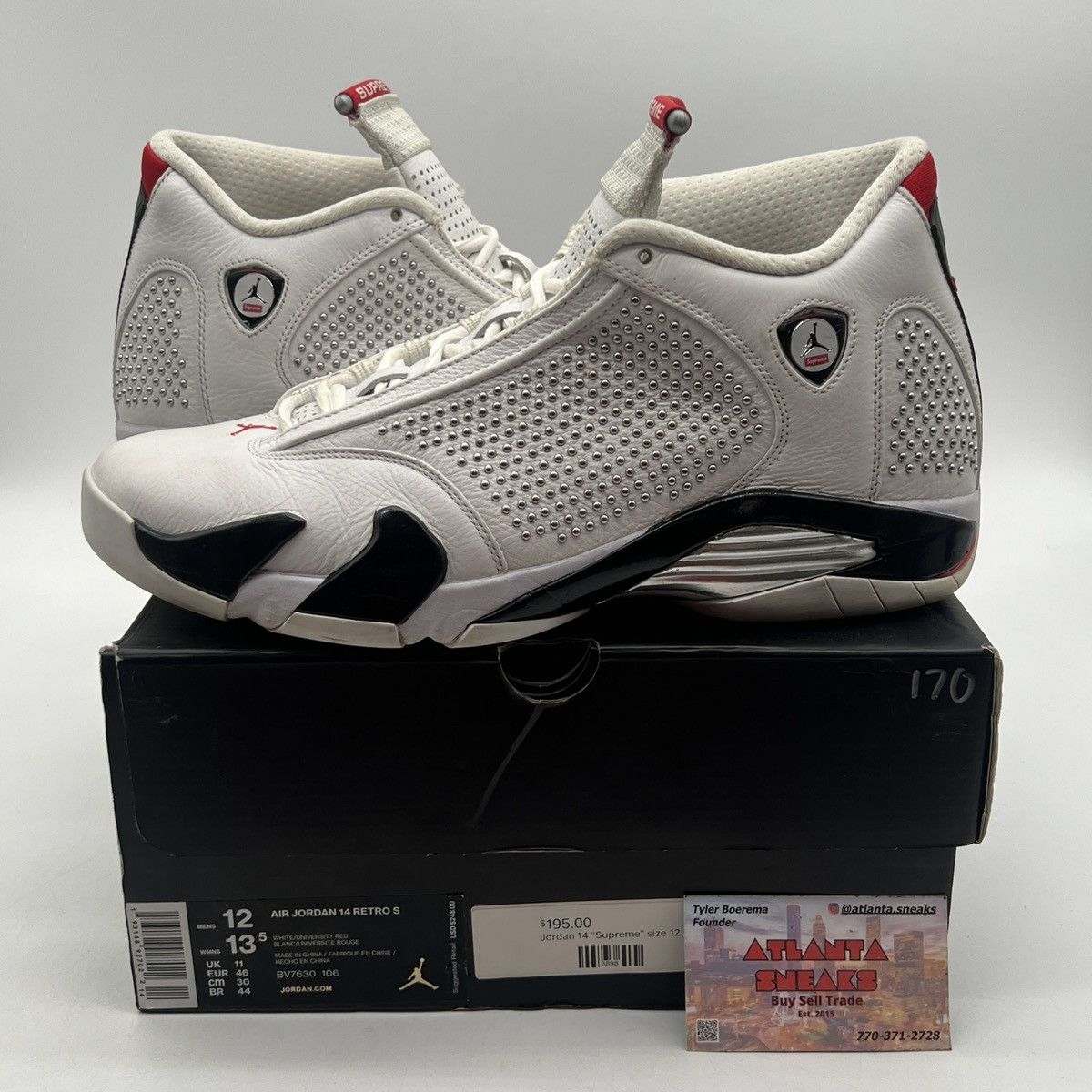 Jordan 14 x supreme outlet