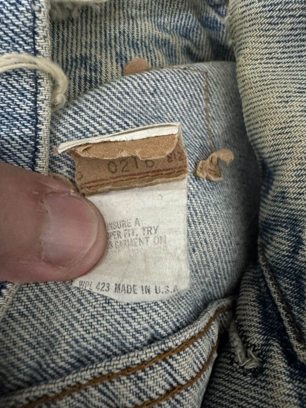Levi's Vintage Clothing Levi’s Denim Vintage Jacket MADE IN USA Size US L / EU 52-54 / 3 - 4 Thumbnail