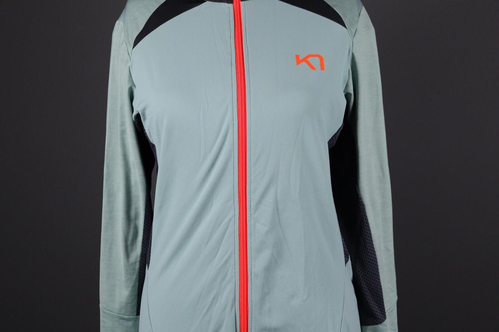 Designer Kari Traa Blue Full Zip Activewear Lightweight Jacket Size L Size L / US 10 / IT 46 - 3 Thumbnail