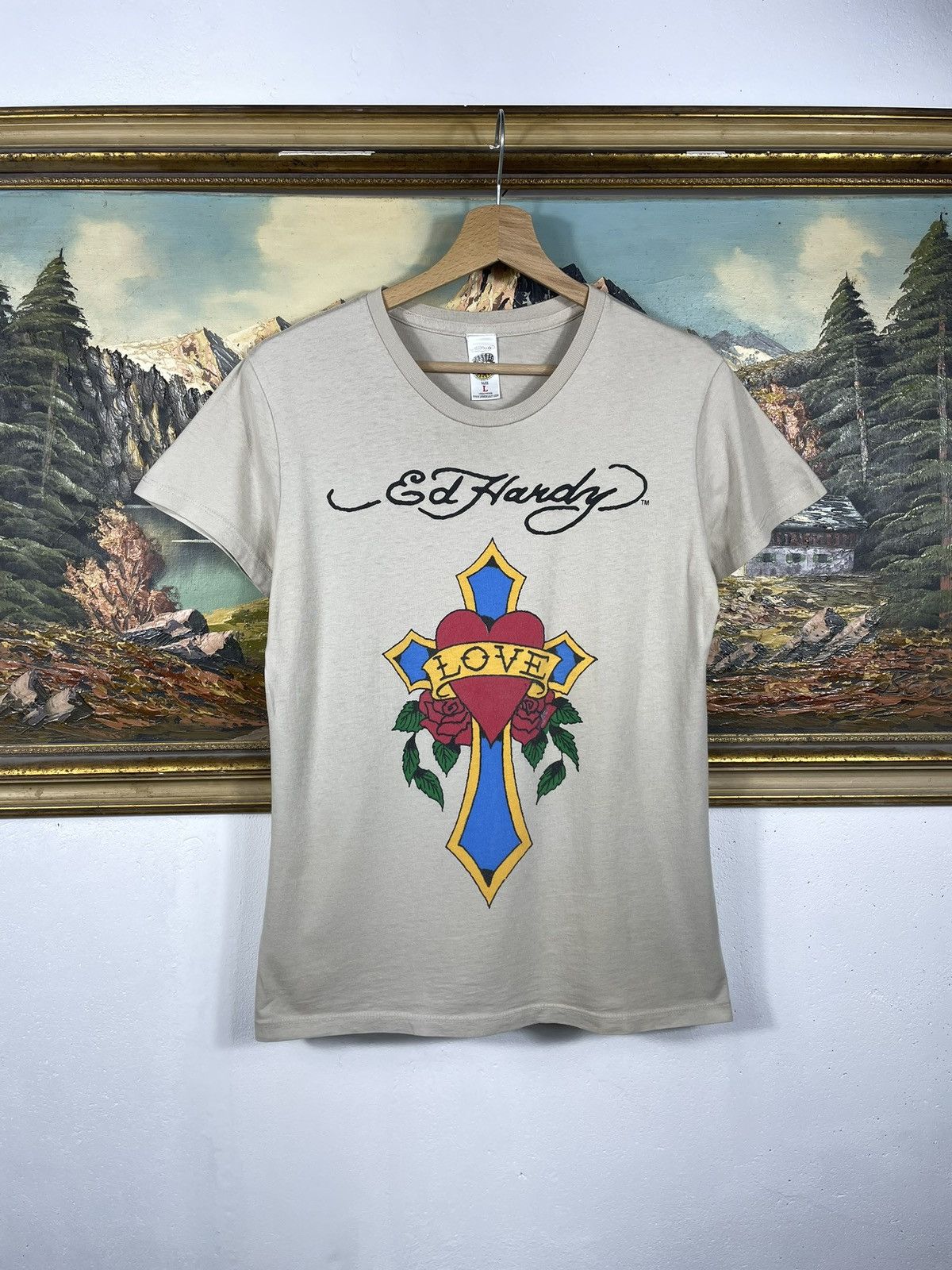 Christian Audigier × Ed Hardy × Vintage Ed Hardy Retro 00s Tees Short Sleeve Affliction Grunge Cyber Size US S / EU 44-46 / 1 - 1 Thumbnail