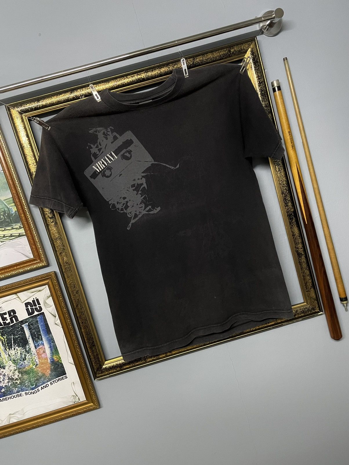 Band Tees Vintage Original Nirvana Casette Tape Grunge Sunfaded Tshirt Size US M / EU 48-50 / 2 - 2 Thumbnail