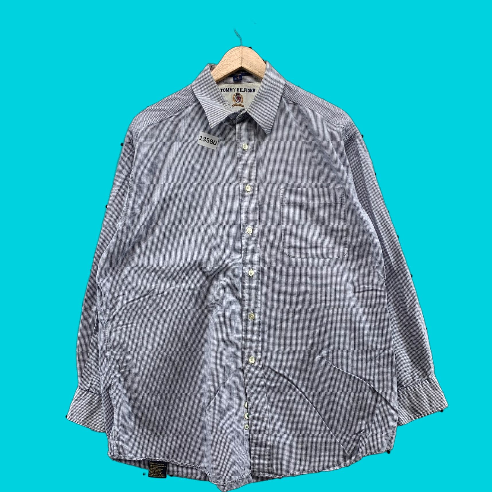 Tommy Hilfiger VINTAGE Tommy Hilfiger Shirt Men Plaid Long Sleeve Button-Down 16 32-33 Casual Workwear Size US L / EU 52-54 / 3 - 1 Thumbnail