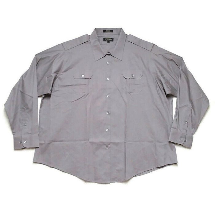 Police Guardsmark By Twin Hill Mens 4XL Uniform Shirt LS Button Front ...