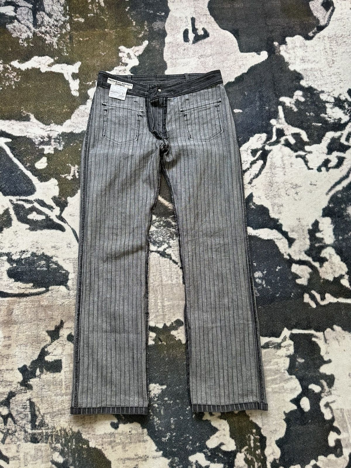 00's Katharine Hamnett 4 pocket Wabash stripe denim