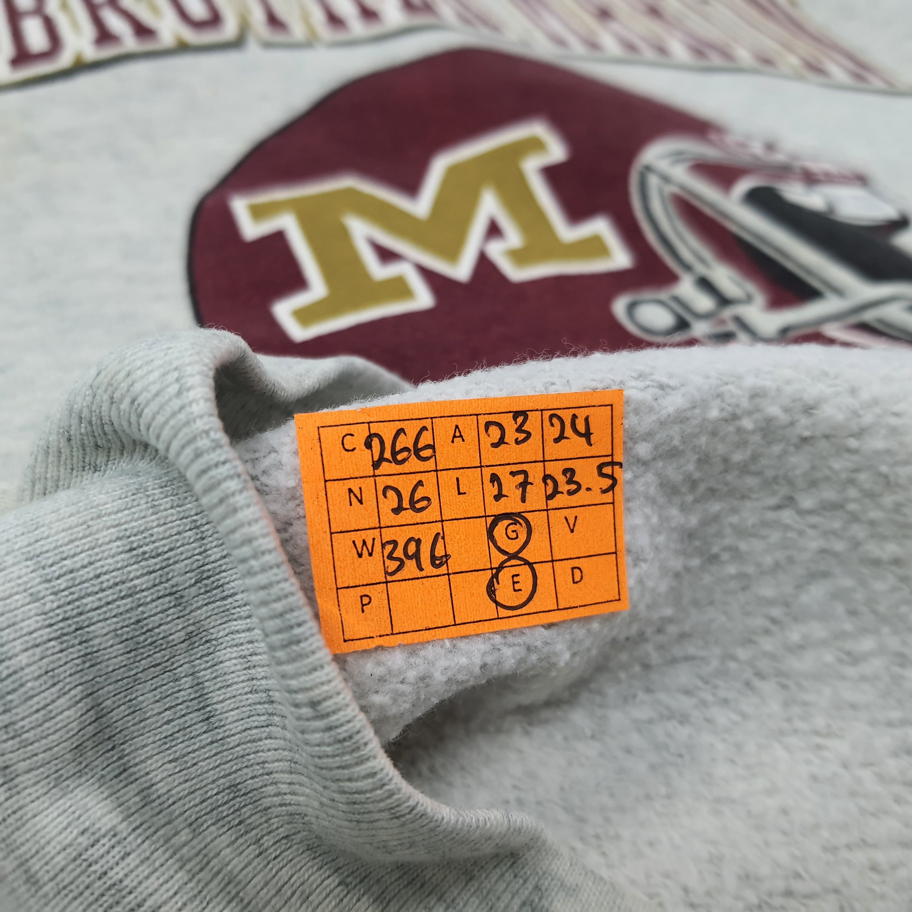 Fruit Of The Loom Vintage Brother Martin Football Sweatshirt C266N26 Size US L / EU 52-54 / 3 - 7 Thumbnail
