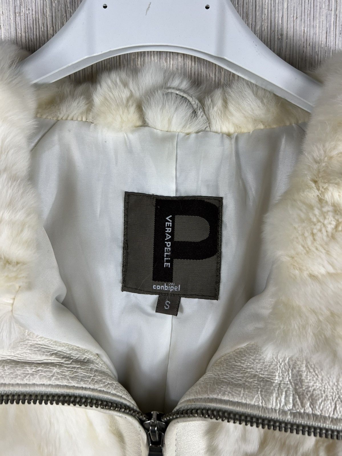 Vintage Vintage Conbipel y2k fur leather belt cropped jacket retro Size S / US 4 / IT 40 - 12 Thumbnail