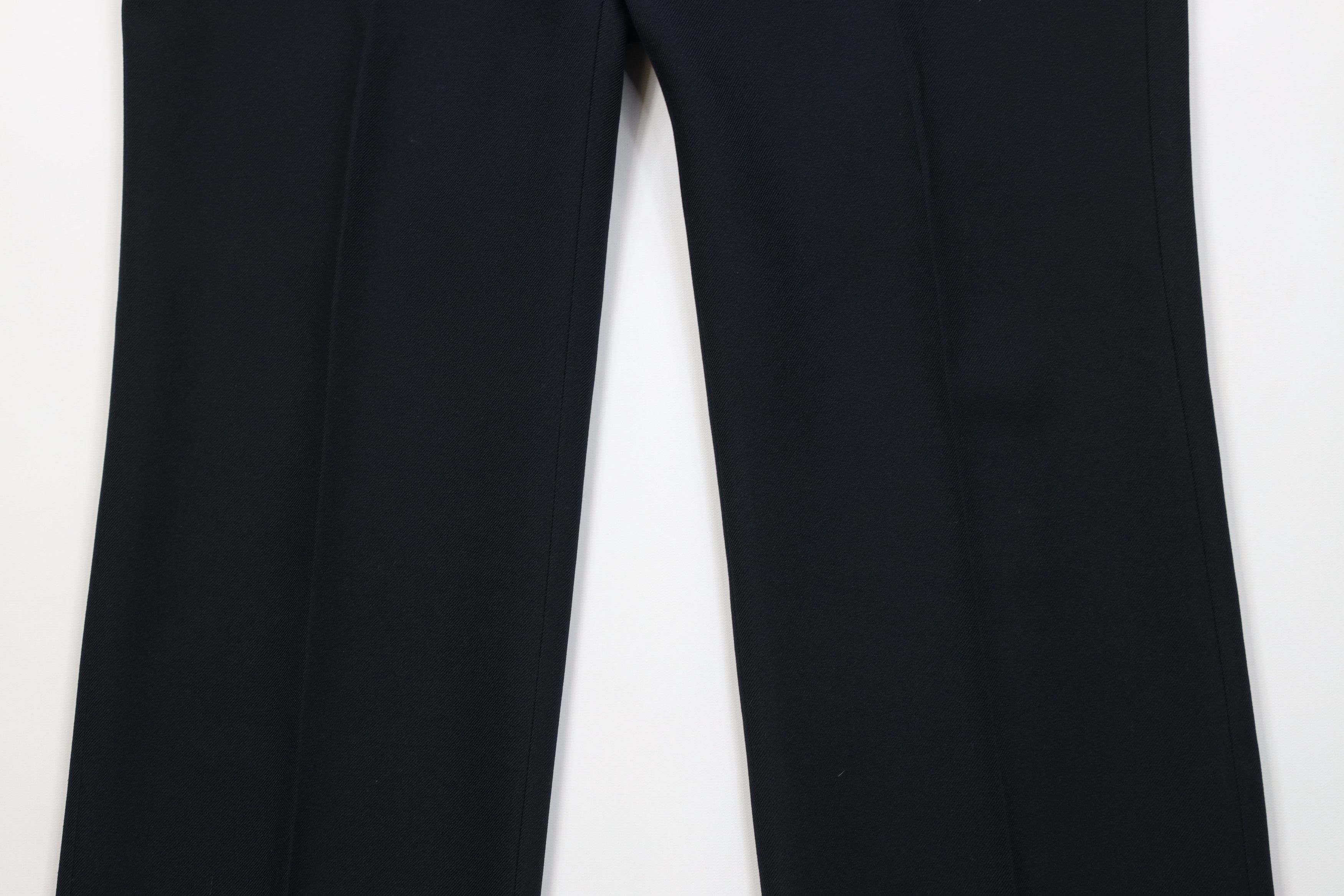 Vintage Vintage 70s Streetwear Wide Leg Chino Pants Navy Blue USA Size US 38 / EU 54 - 3 Thumbnail