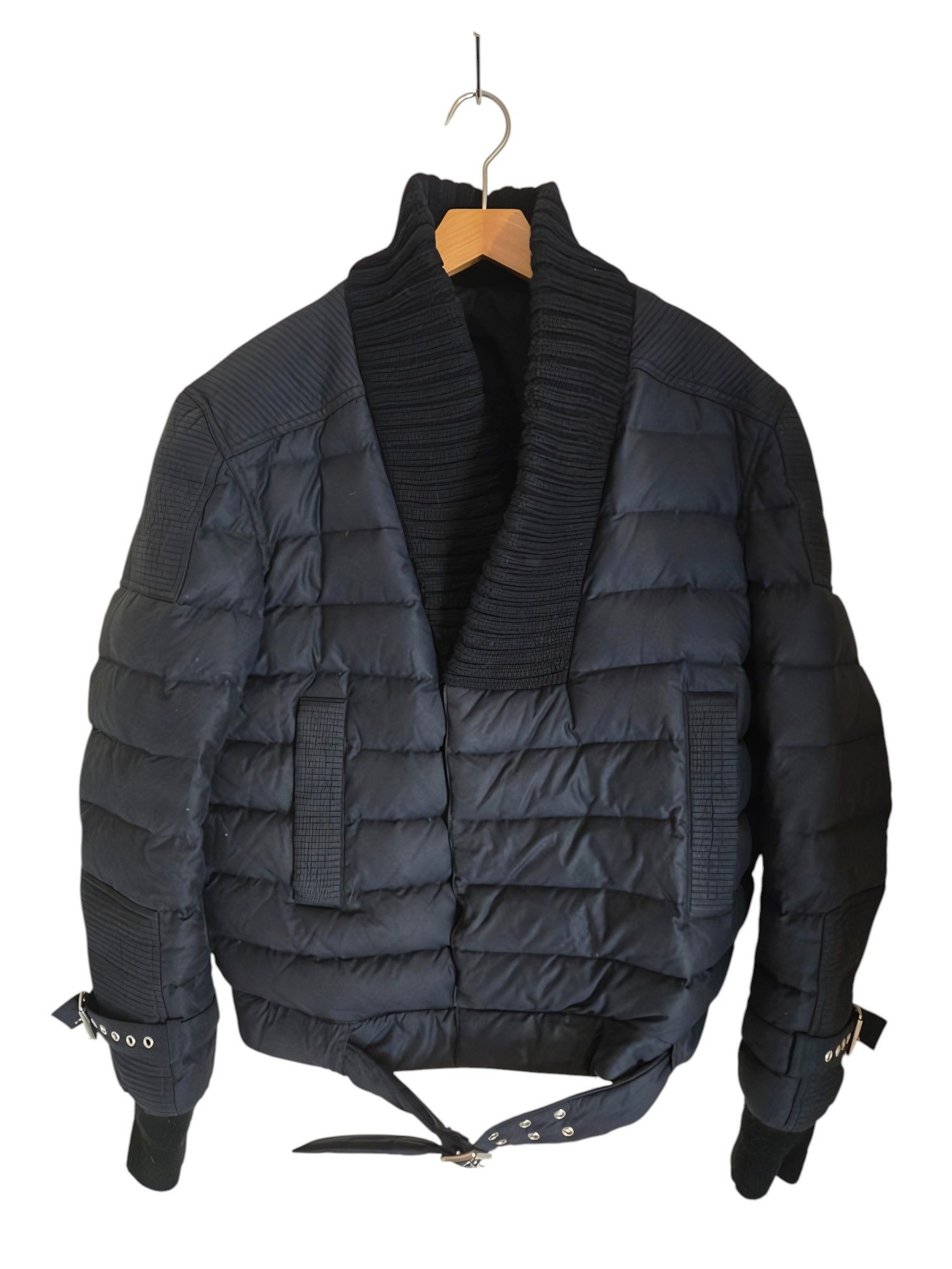 Balmain GOOSE DOWN PUFFER BIKER JACKET Size US M / EU 48-50 / 2 - 1 Thumbnail