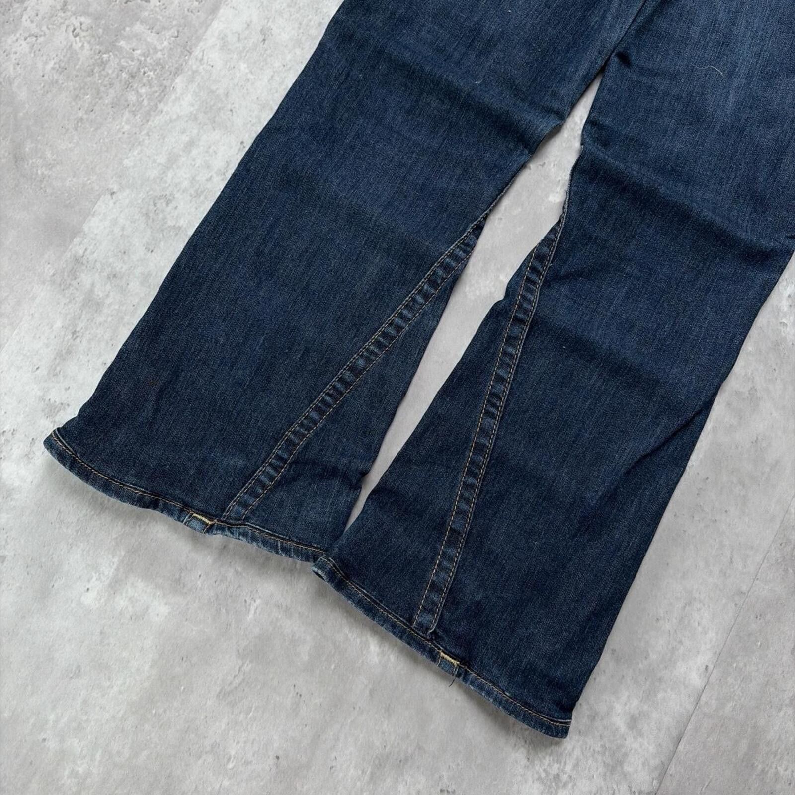 True Religion Y2K Dark Wash True Religion Grunge Flare Denim Jeans Size 30" / US 8 / IT 44 - 3 Thumbnail