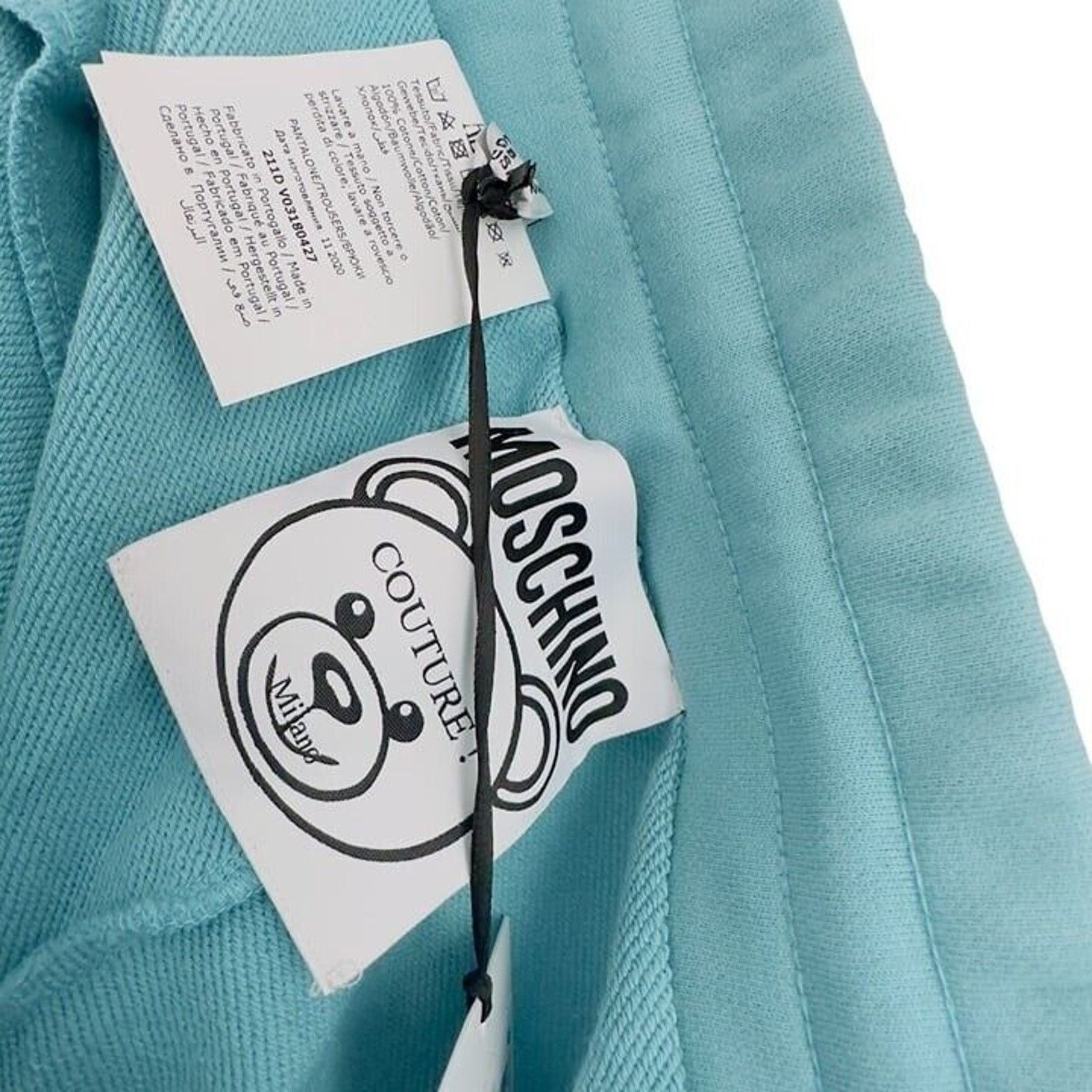 Moschino Moschino Logo Bear Jogger Blue Pants Size 32" / US 10 / IT 46 - 3 Thumbnail