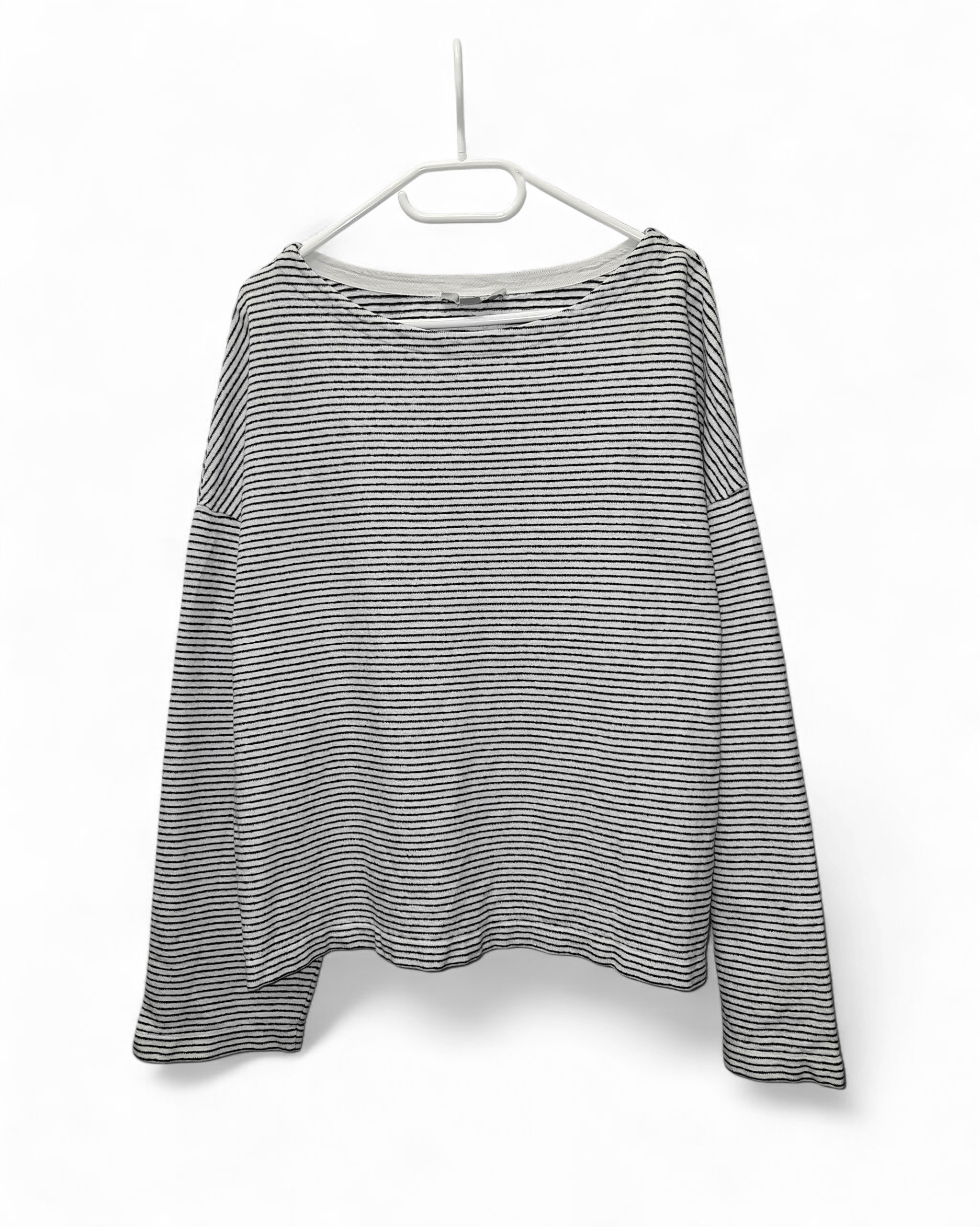 Allsaints AllSaints Adelise ls stripe long sleeve t-shirt tee oversize Size M / US 6-8 / IT 42-44 - 1 Thumbnail