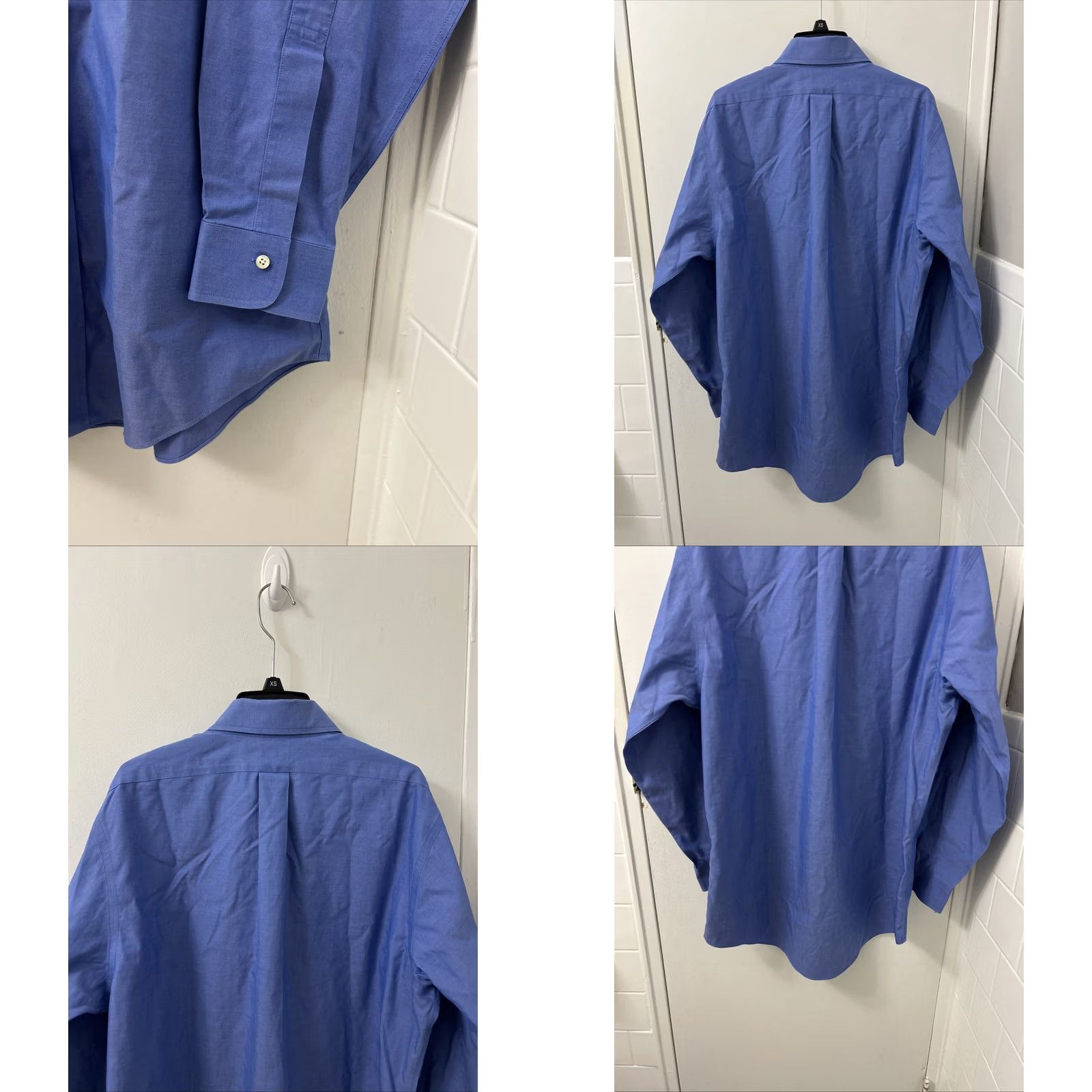 Brooks Brothers Brooks Brothers Original Polo Shirt Dress Shirt Mens 16 Blue Oxford Slim Fit Non Iron L/S Size US L / EU 52-54 / 3 - 8 Thumbnail